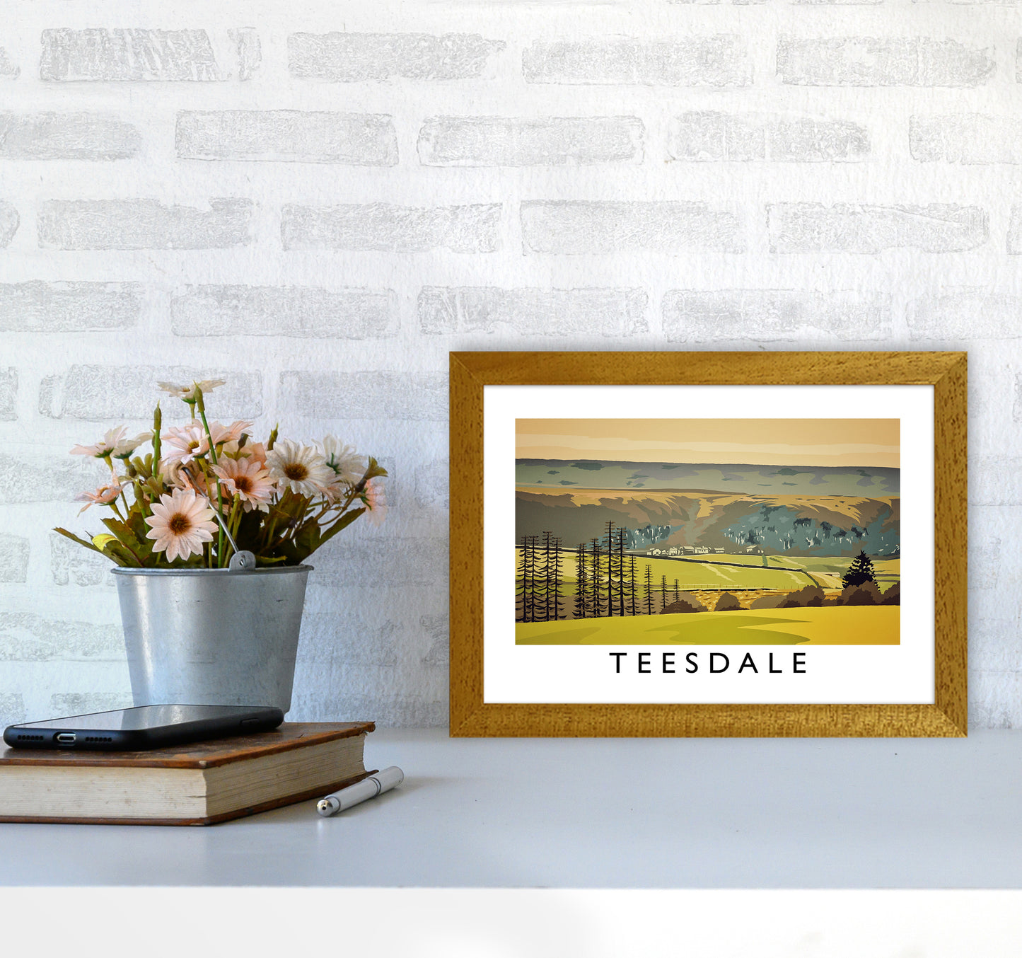 Teesdale Art Print by Richard O'Neill A4 Print Only