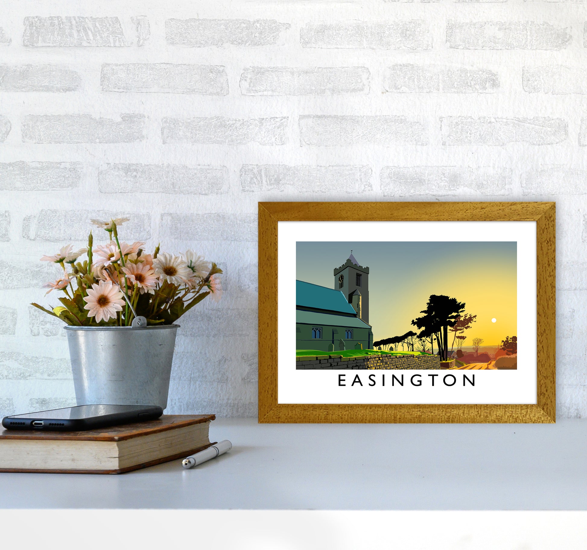 Easington Art Print by Richard O'Neill A4 Print Only