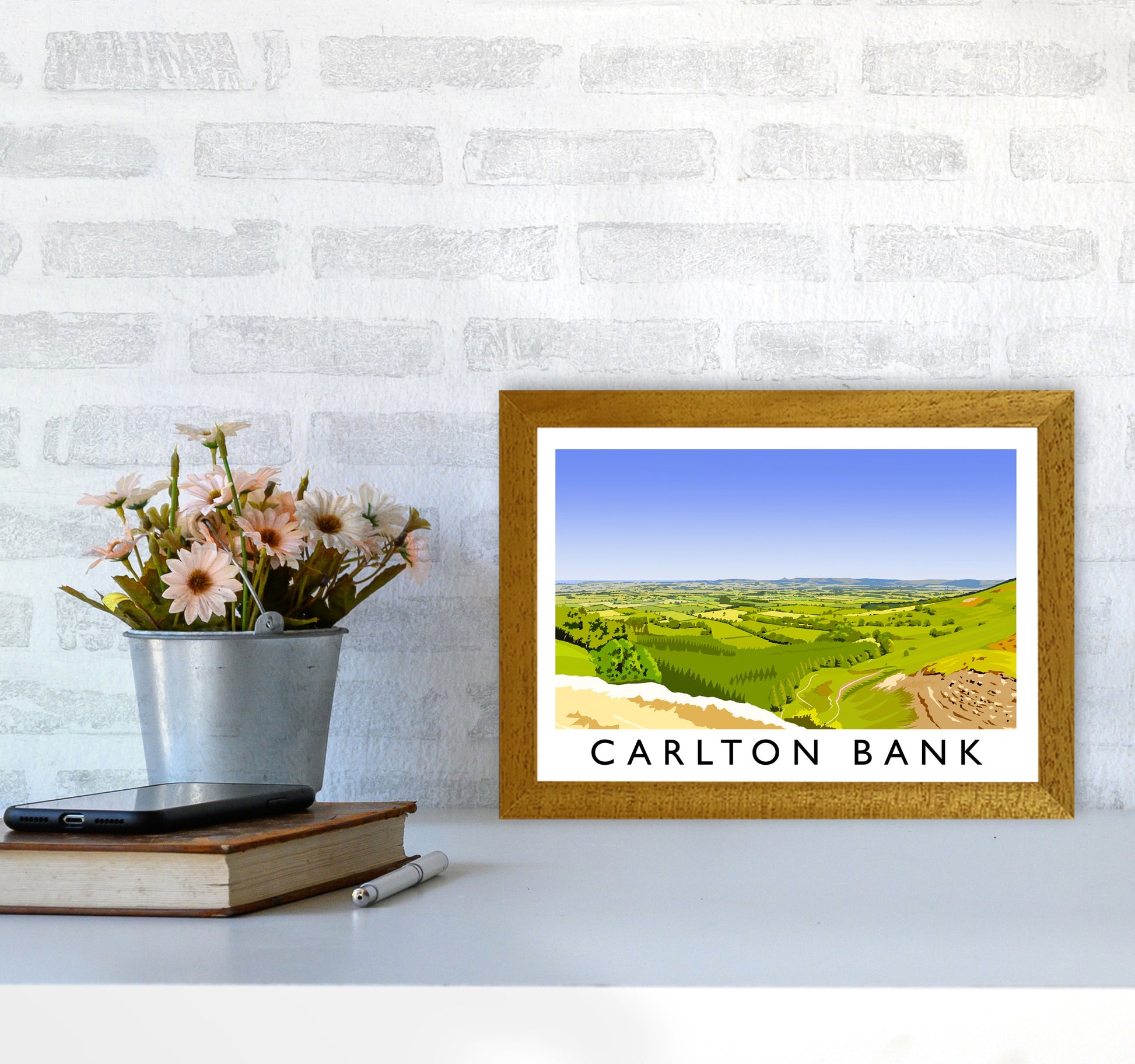 Carlton Bank Travel Art Print by Richard O'Neill A4 Print Only