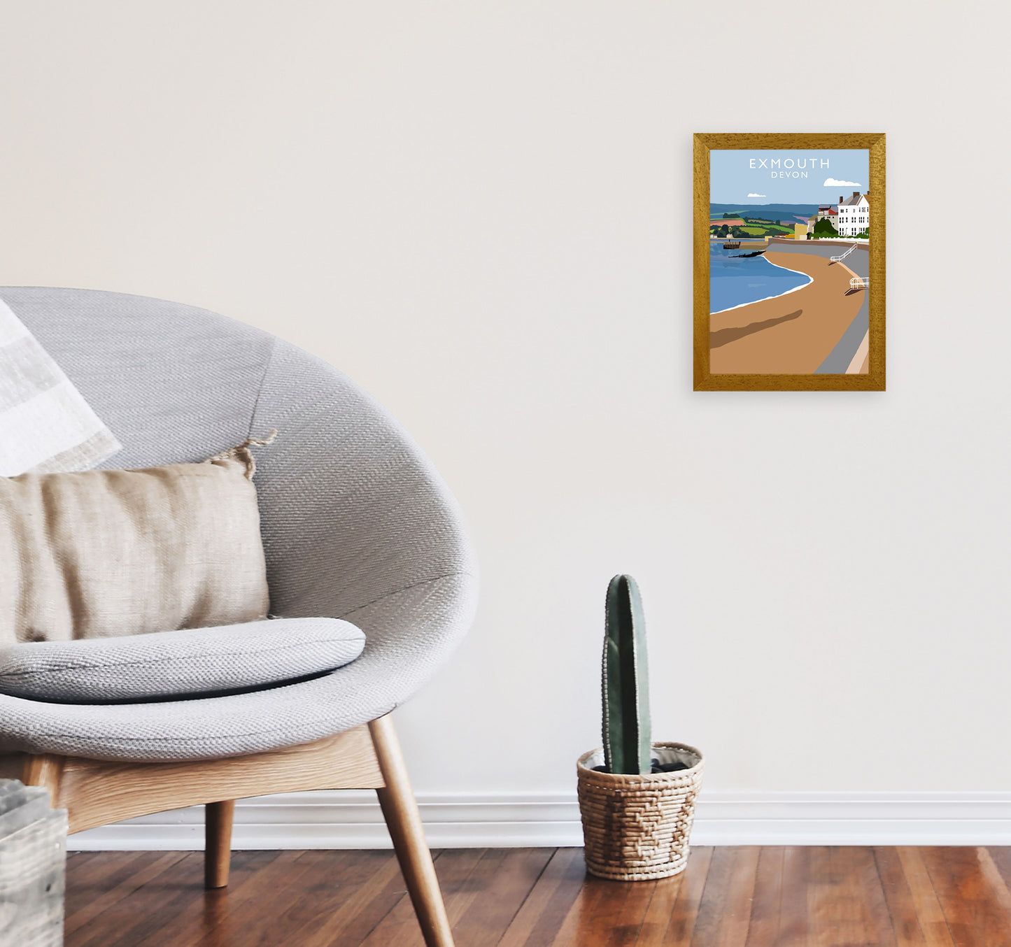 Exmouth Devon Art Print by Richard O'Neill A4 Print Only