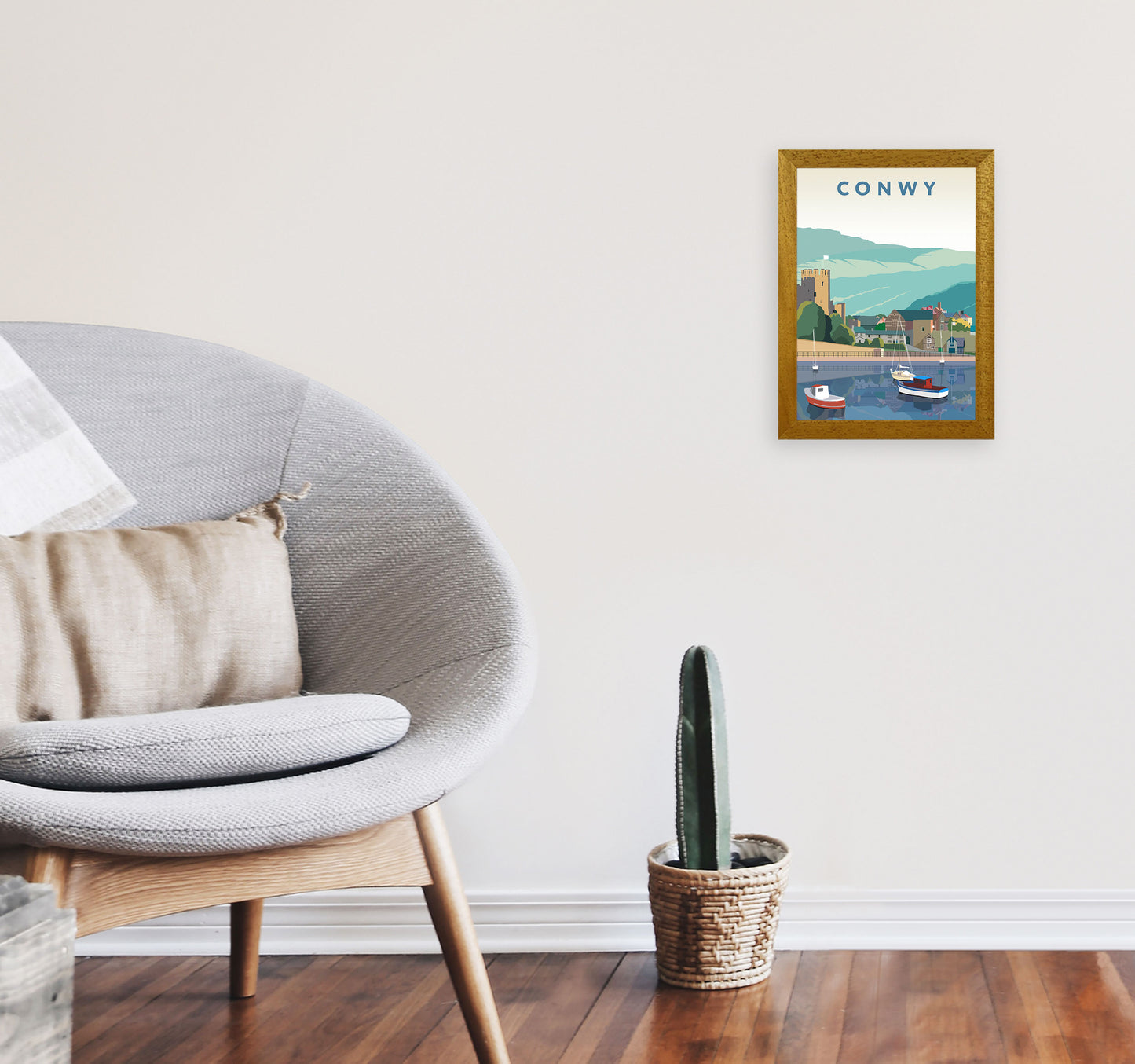 Conwy Art Print by Richard O'Neill A4 Print Only