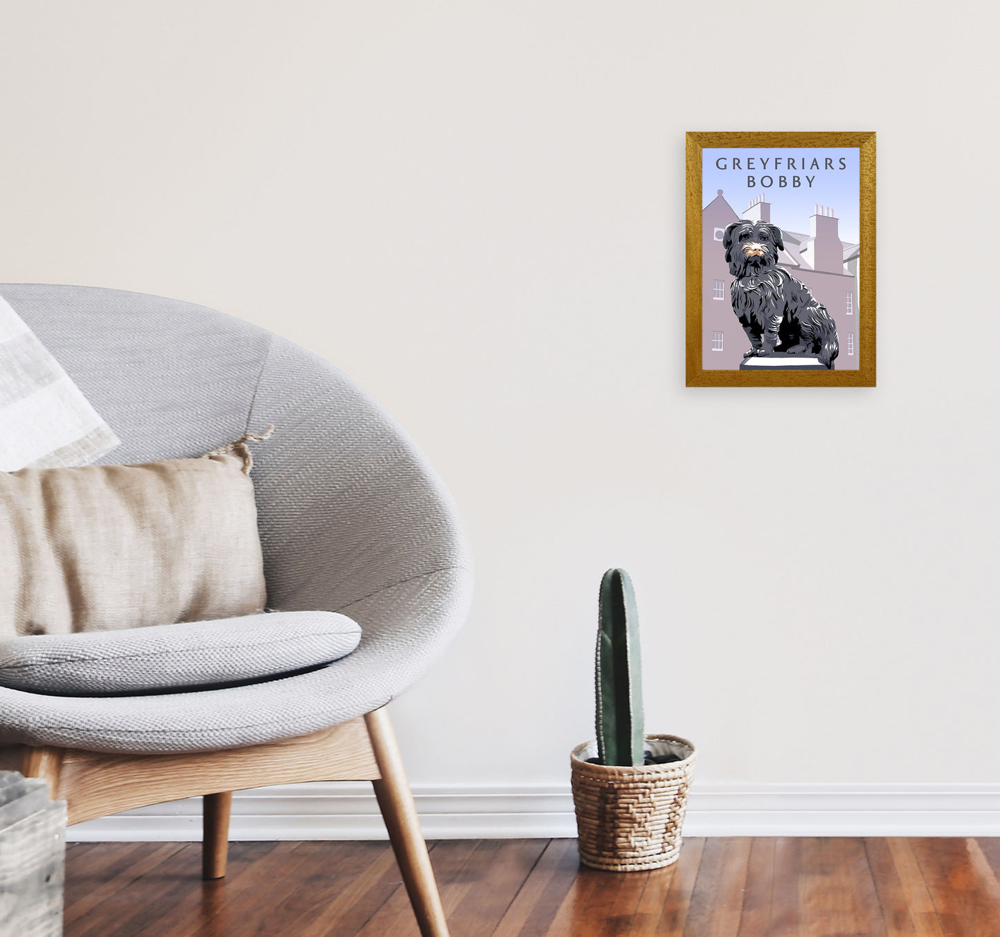 Greyfriars Bobby Portrait by Richard O'Neill A4 Print Only