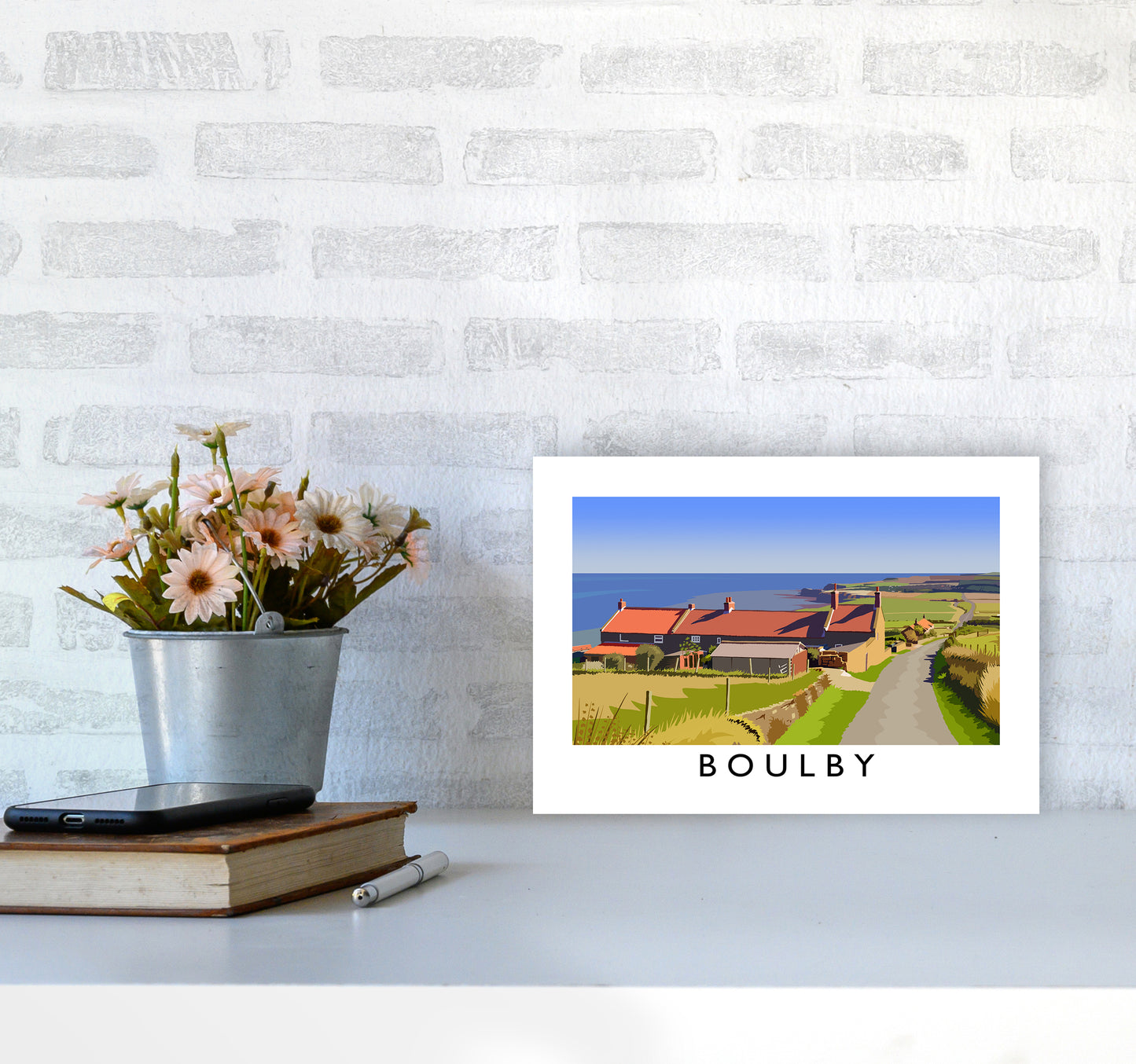 Boulby 2 Art Print by Richard O'Neill A4 Black Frame