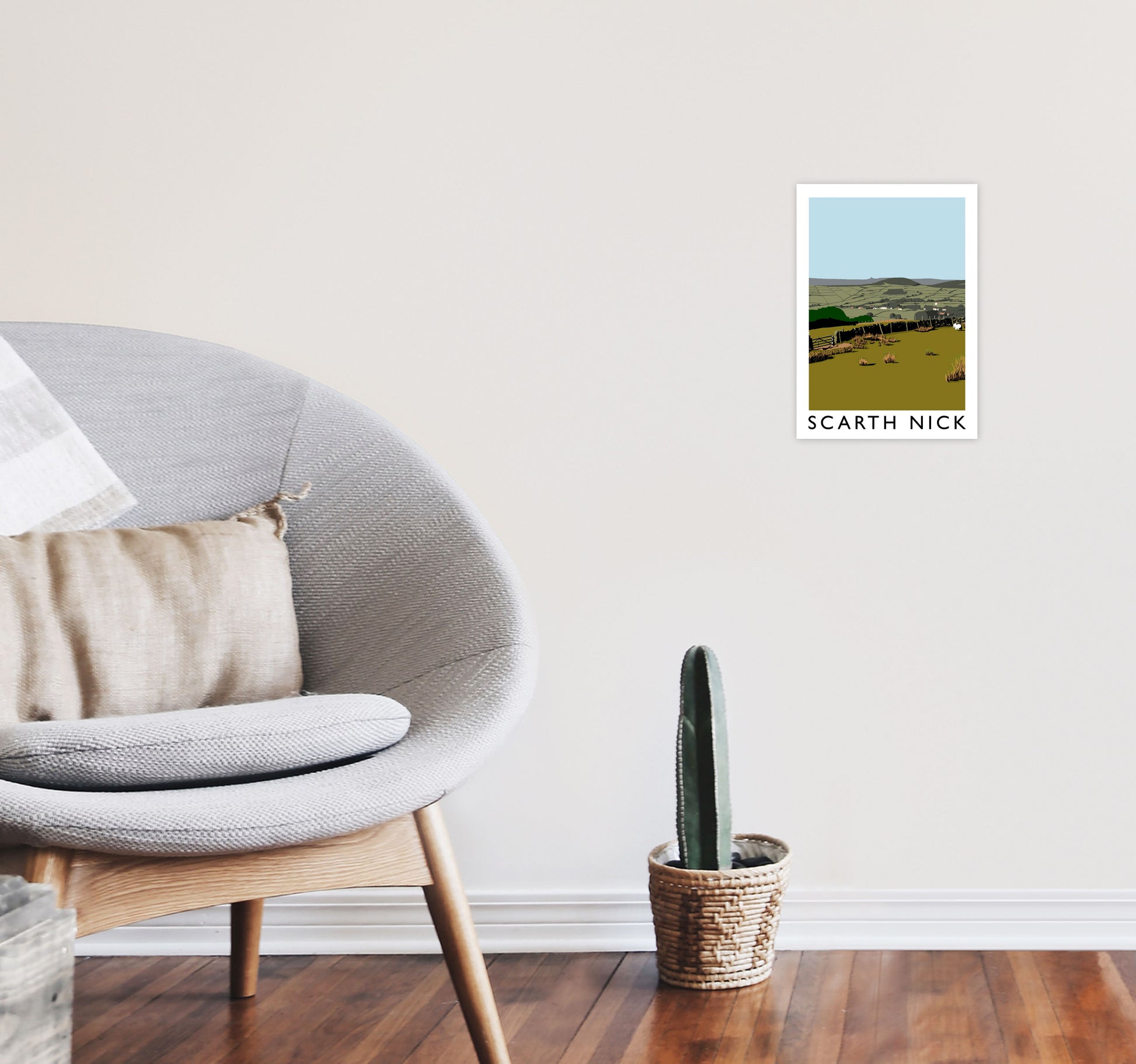 Scarth Nick Art Print by Richard O'Neill A4 Black Frame