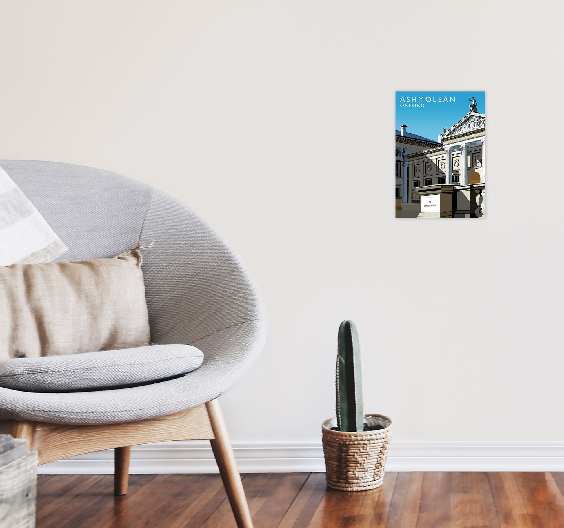 Ashmolean Portrait by Richard O'Neill A4 Black Frame