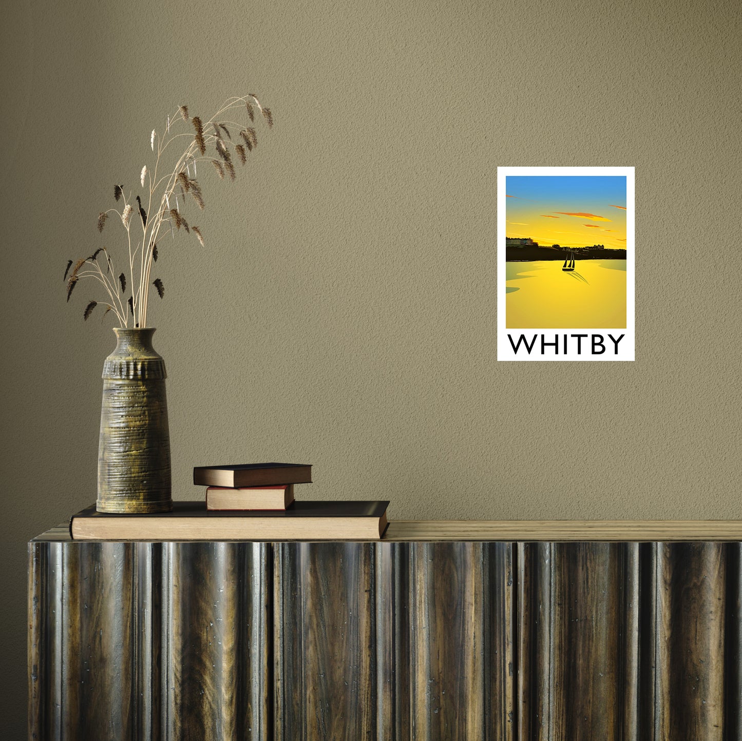 Whitby (Sunset) 2 portrait by Richard O'Neill A4 Print Only