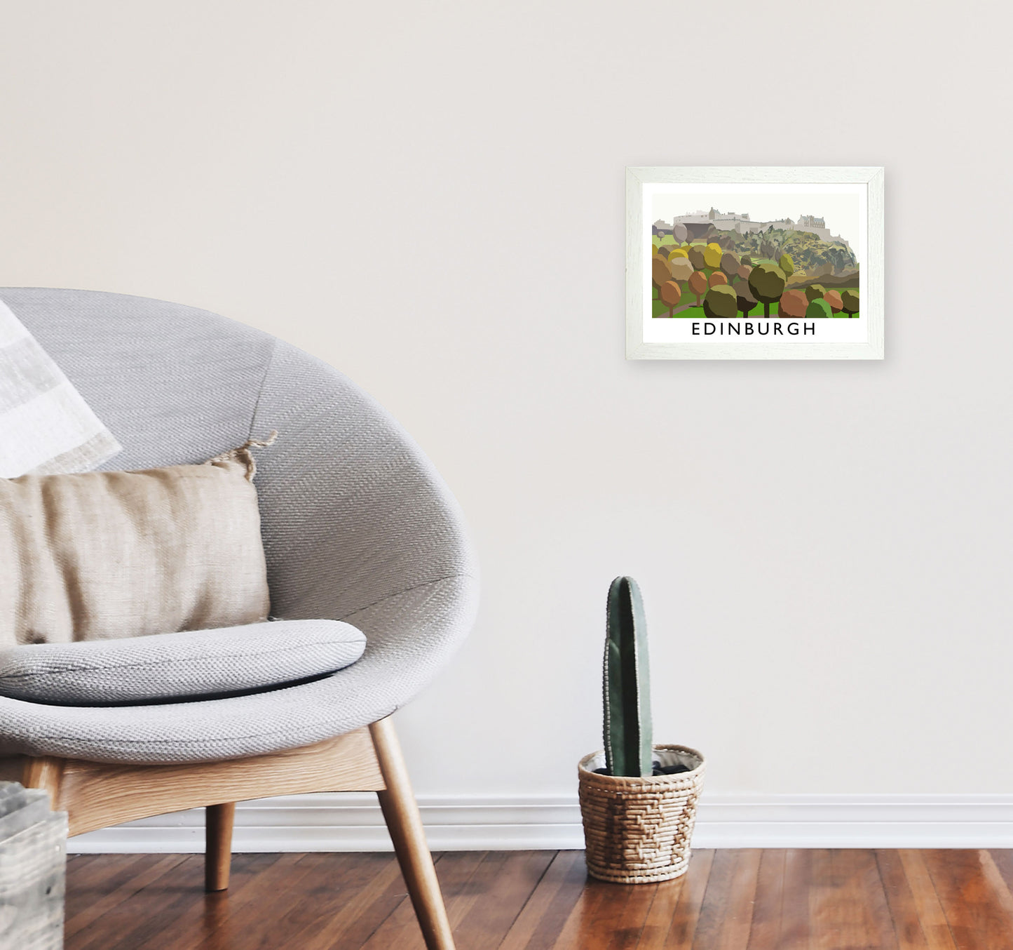 Edinburgh by Richard O'Neill A4 Oak Frame