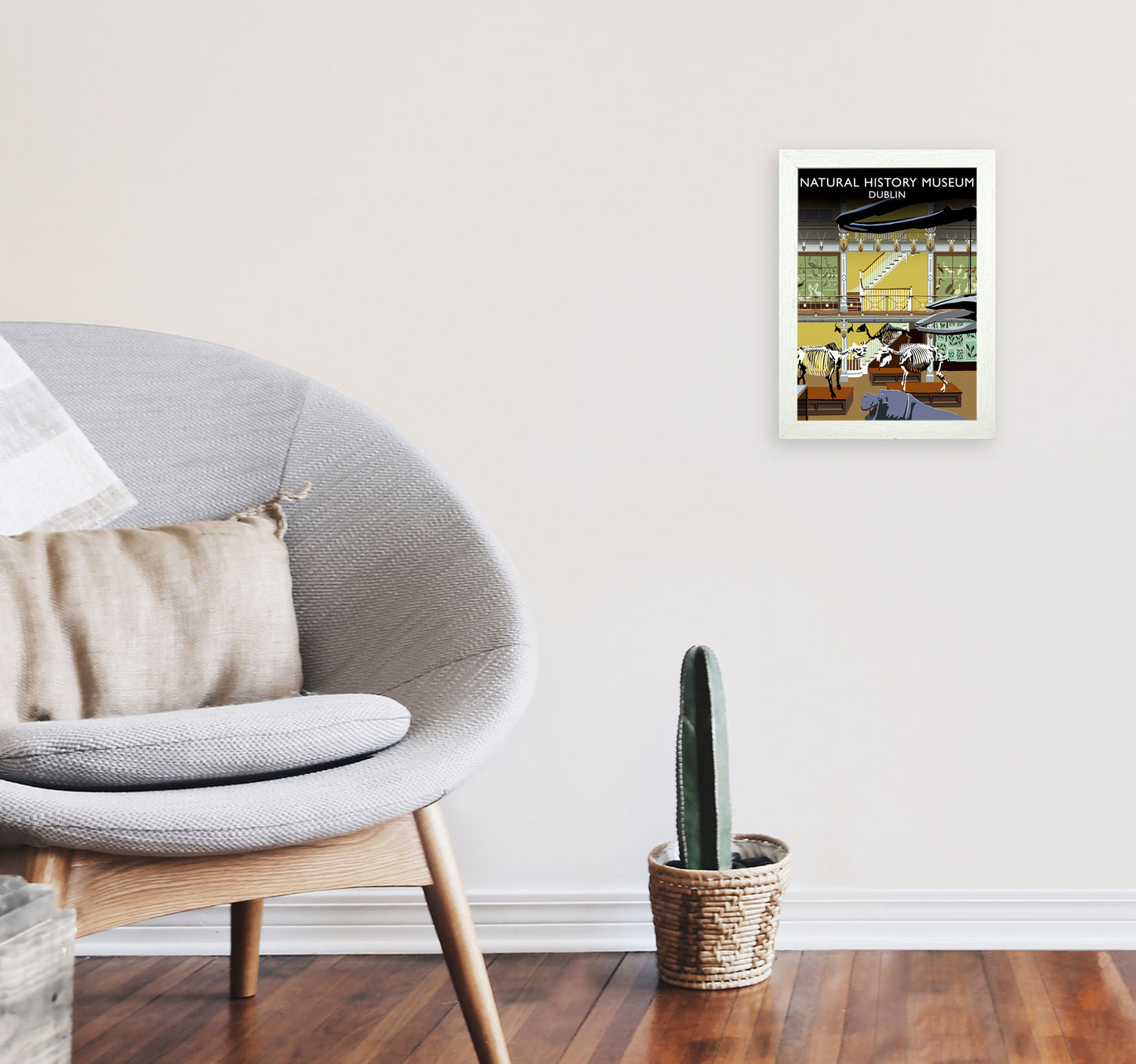 Natural History Musuem by Richard O'Neill A4 Oak Frame