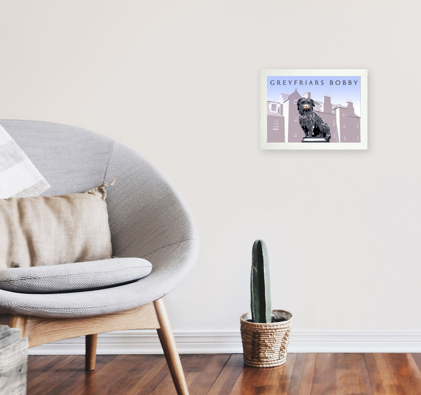 Greyfriars Bobby by Richard O'Neill A4 Oak Frame