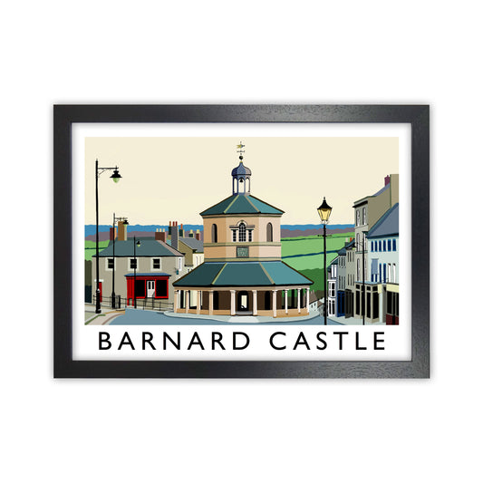 Barnard Castle Framed Digital Art Print by Richard O'Neill Black Grain