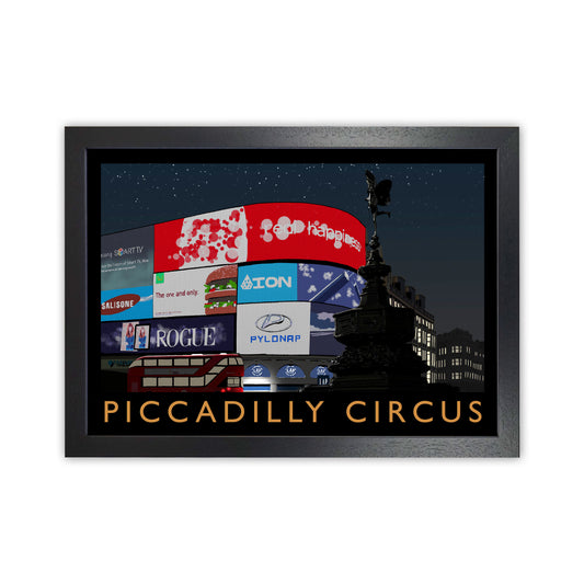 Piccadilly Circus by Richard O'Neill Black Grain