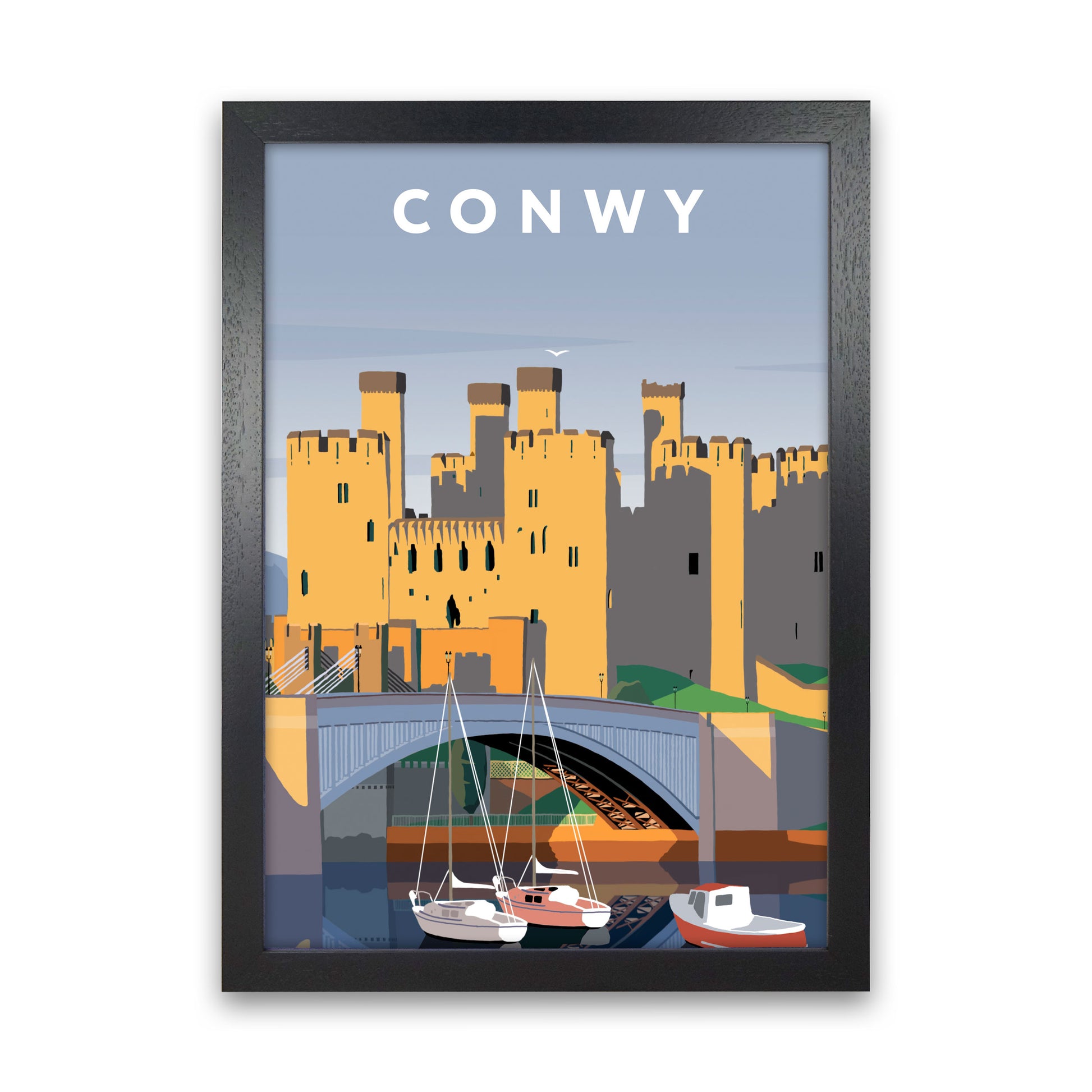 Conwy Portrait by Richard O'Neill Black Grain