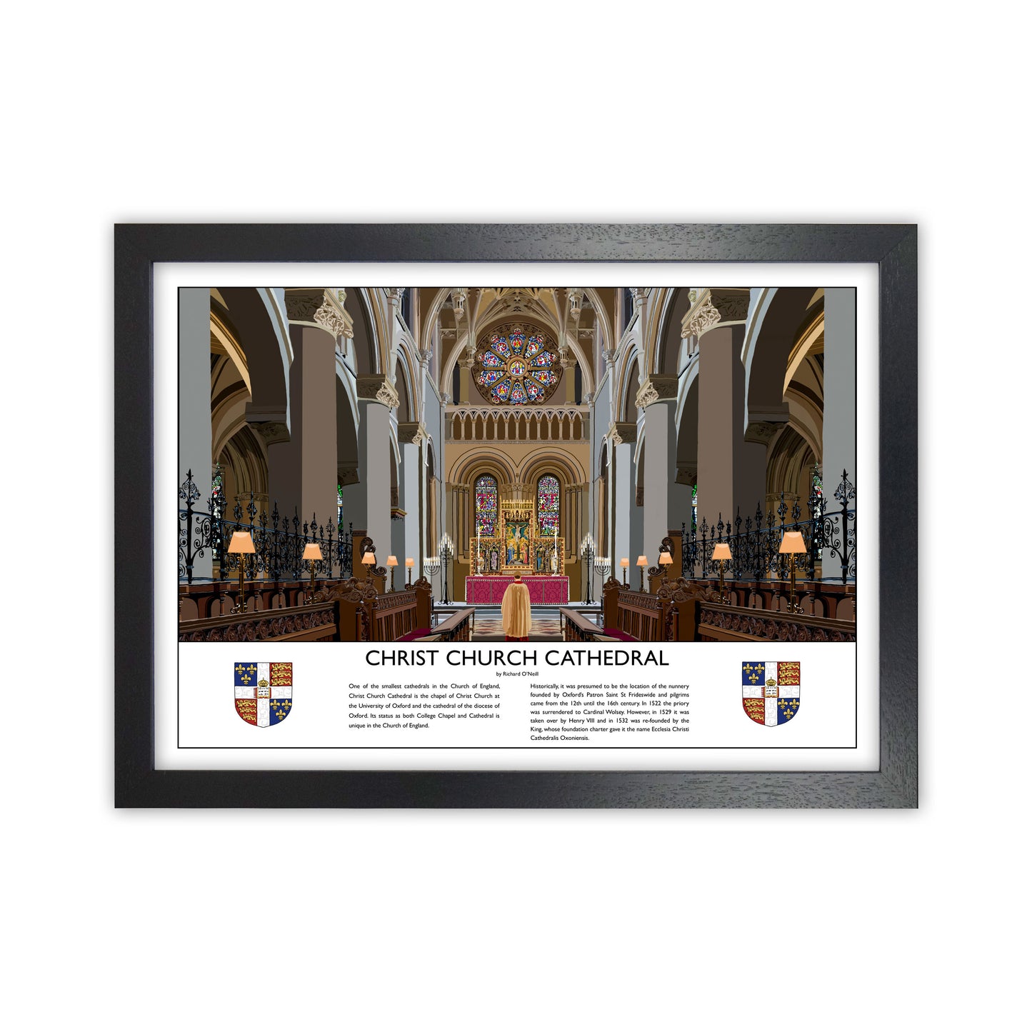 Christ Church Cathedral by Richard O'Neill Black Grain