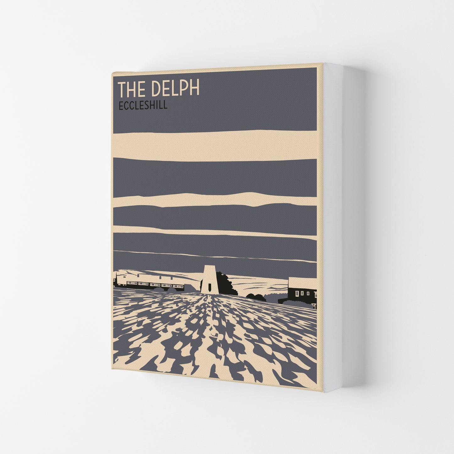 The Delph, Eccleshill portrait Travel Art Print by Richard O'Neill Canvas