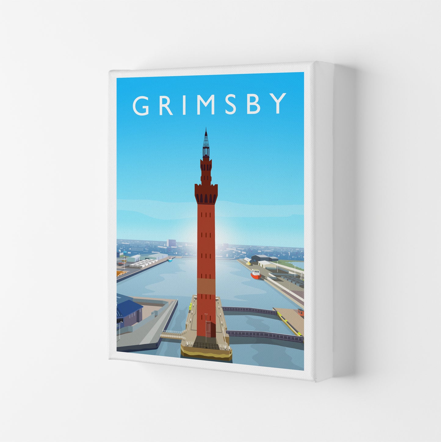 Grimsby Portrait Art Print by Richard O'Neill Canvas