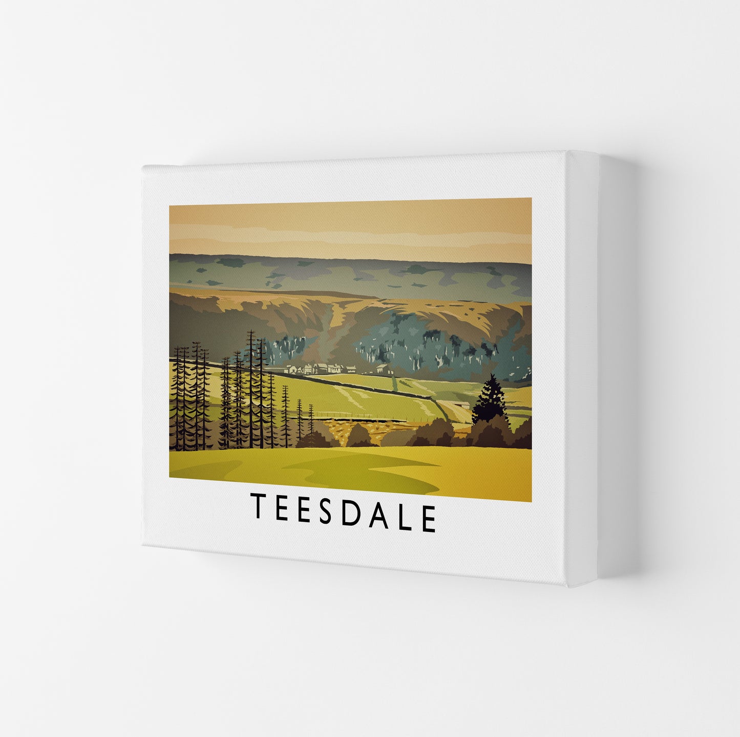 Teesdale Art Print by Richard O'Neill Canvas