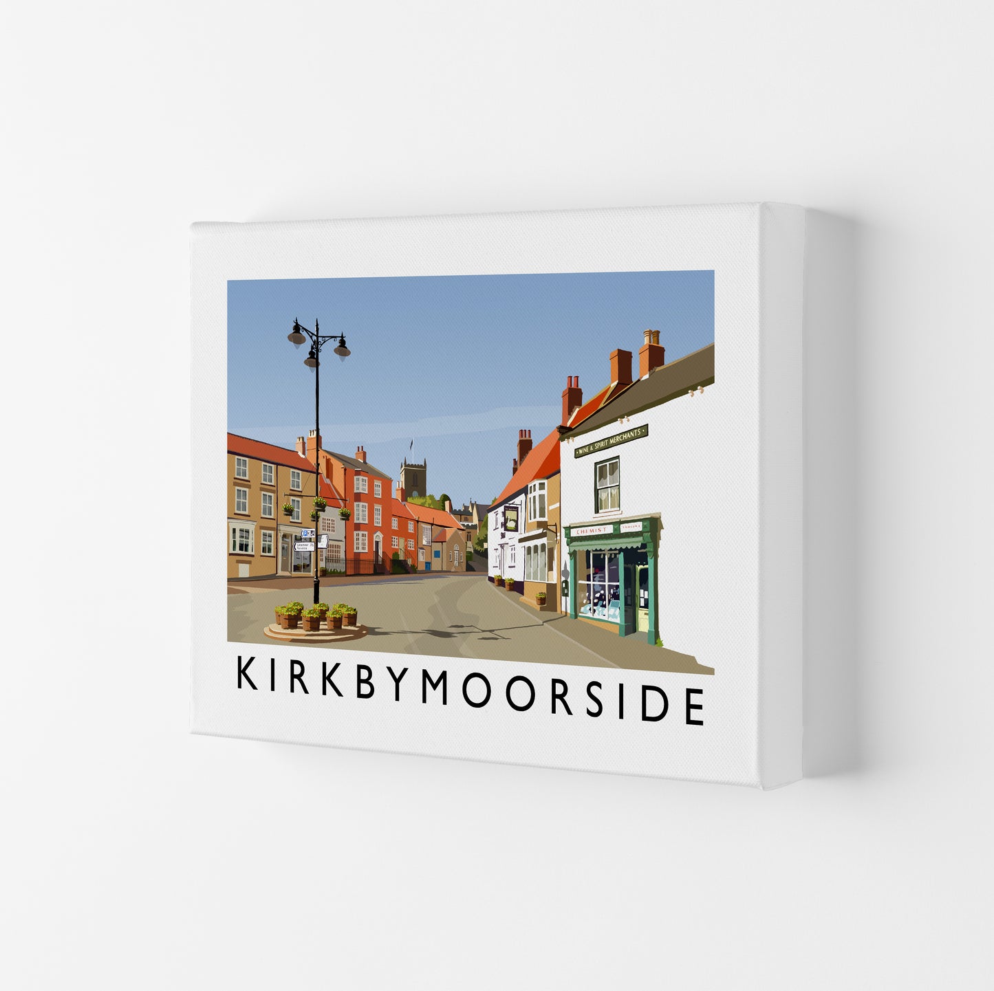 Kirkbymoorside Art Print by Richard O'Neill Canvas