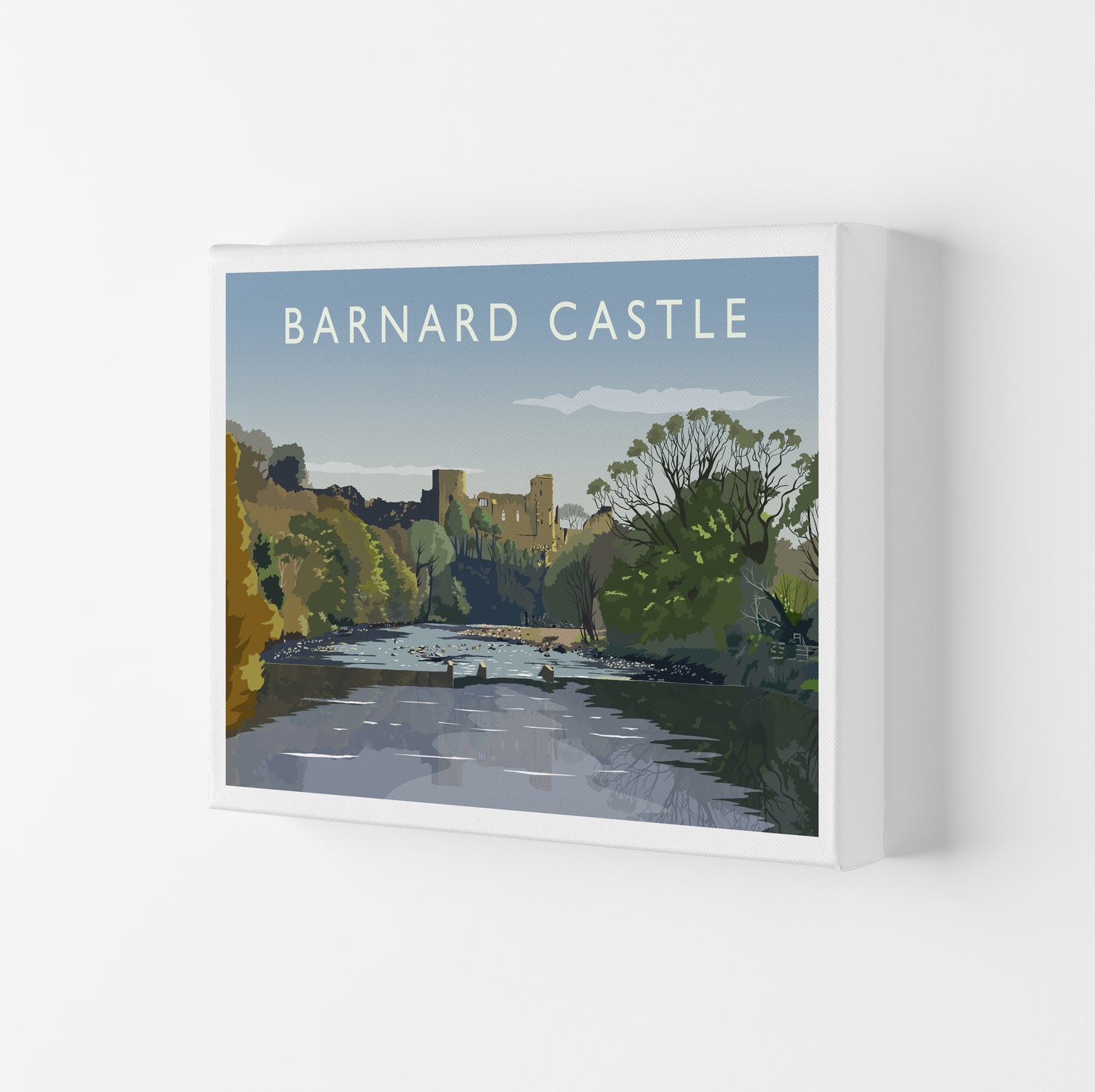 Barnard Castle 2 Art Print by Richard O'Neill Canvas