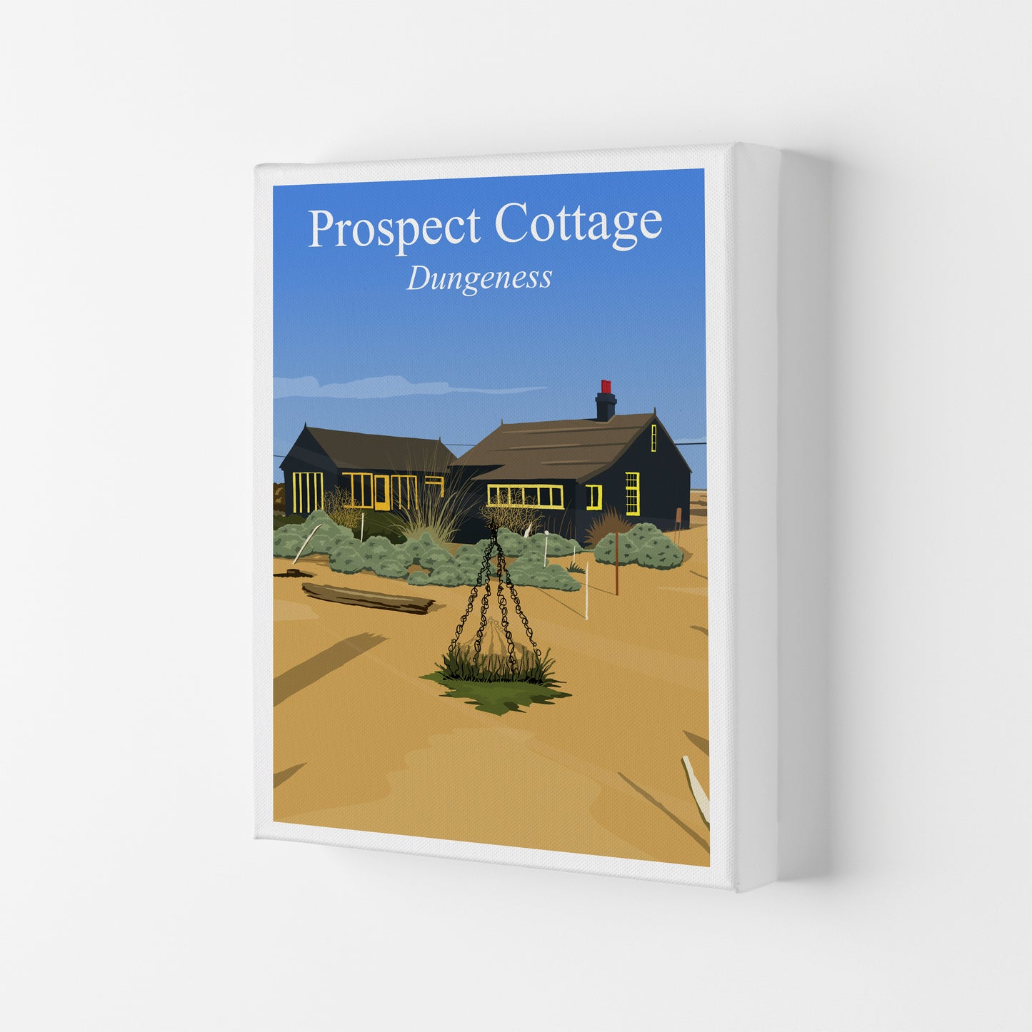 Prospect Cottage portrait Travel Art Print by Richard O'Neill Canvas