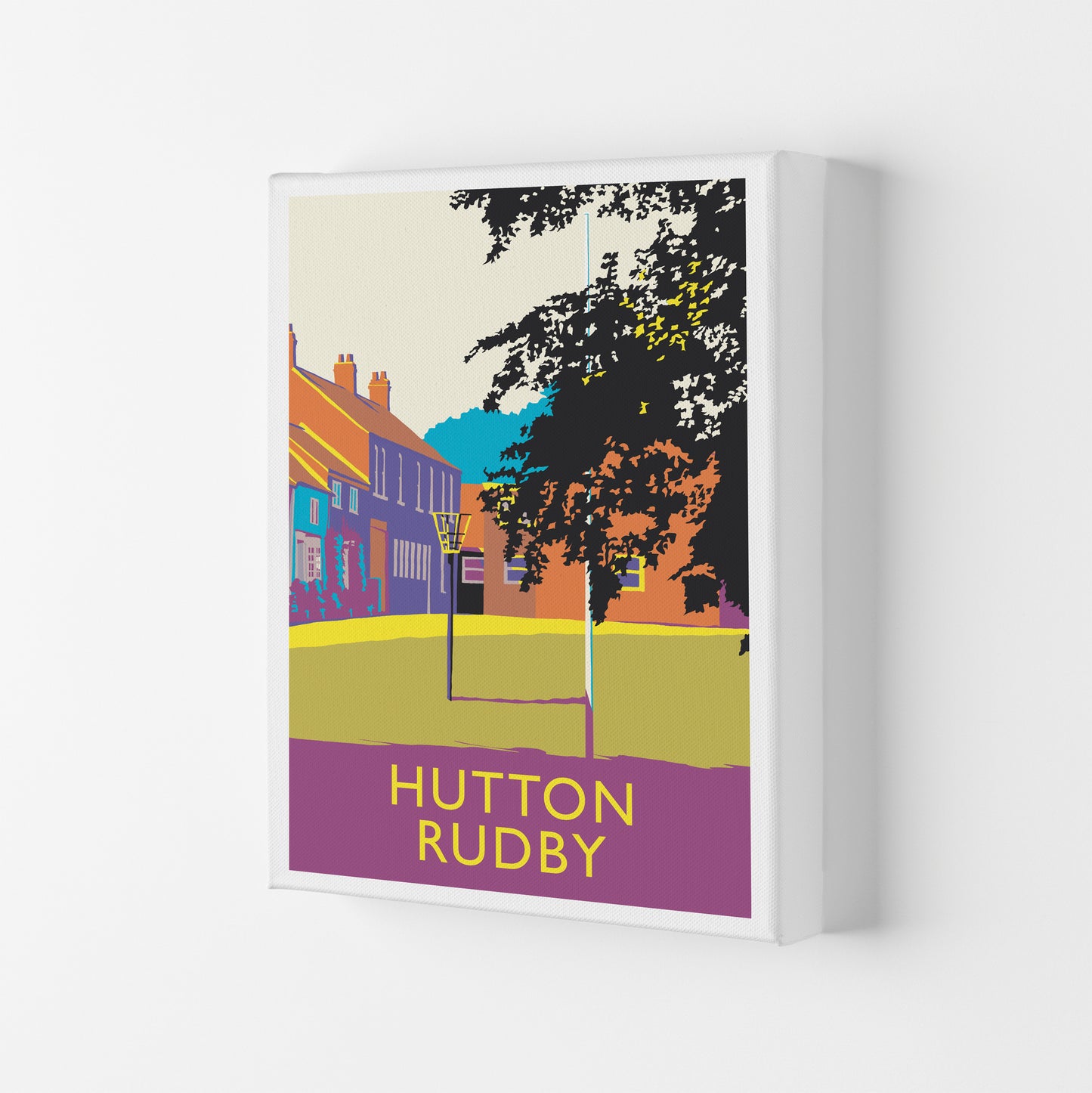 Hutton Rudby portrait Travel Art Print by Richard O'Neill Canvas