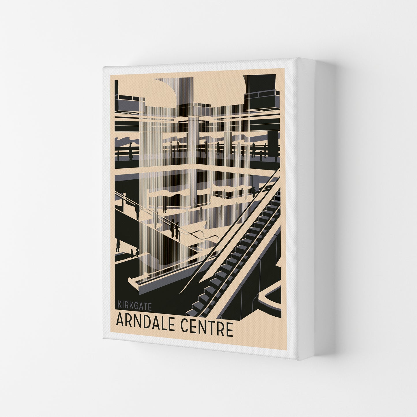 Kirkgate Arndale Centre Travel Art Print by Richard O'Neill Canvas
