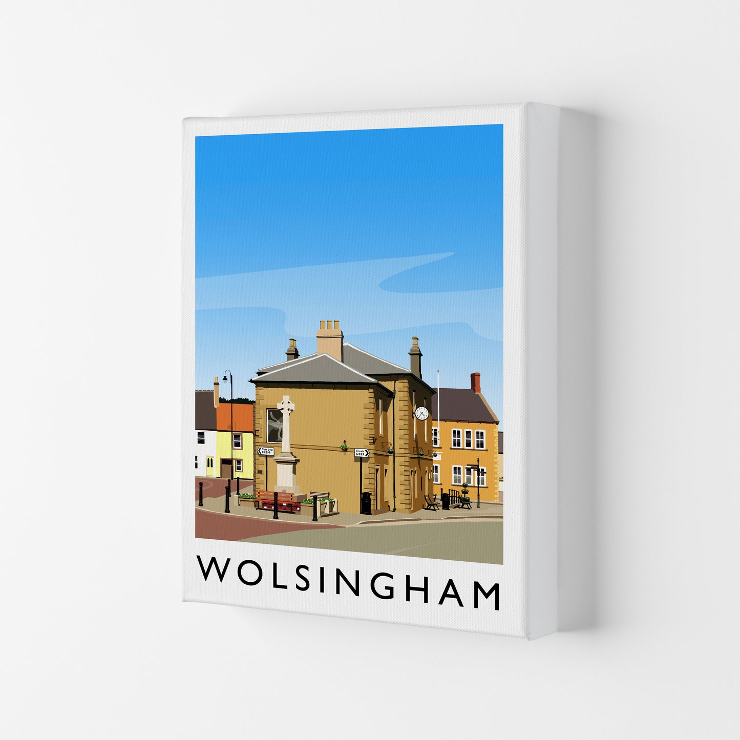 Wolsingham 2 portrait Travel Art Print by Richard O'Neill Canvas