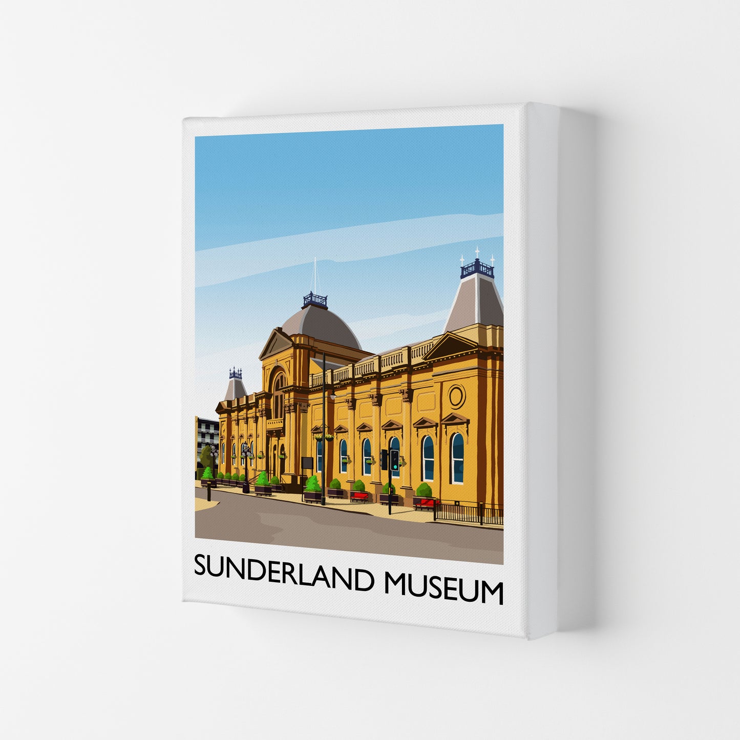 Sunderland Museum 2 Portrait Travel Art Print by Richard O'Neill Canvas