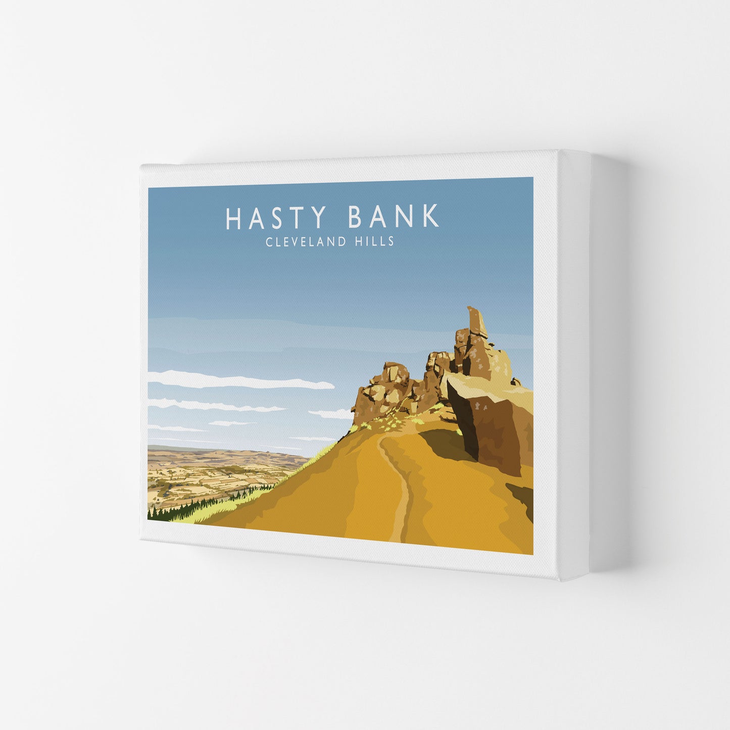 Hasty Bank Travel Art Print by Richard O'Neill Canvas