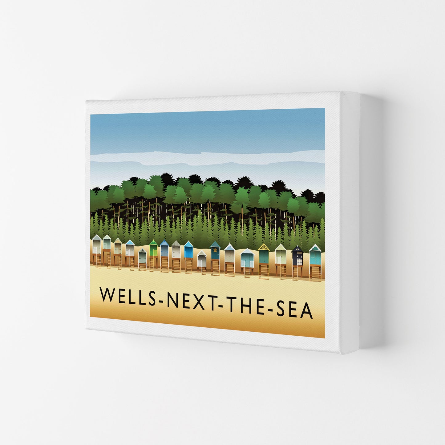 Wells-Next-The-Sea Travel Art Print by Richard O'Neill Canvas