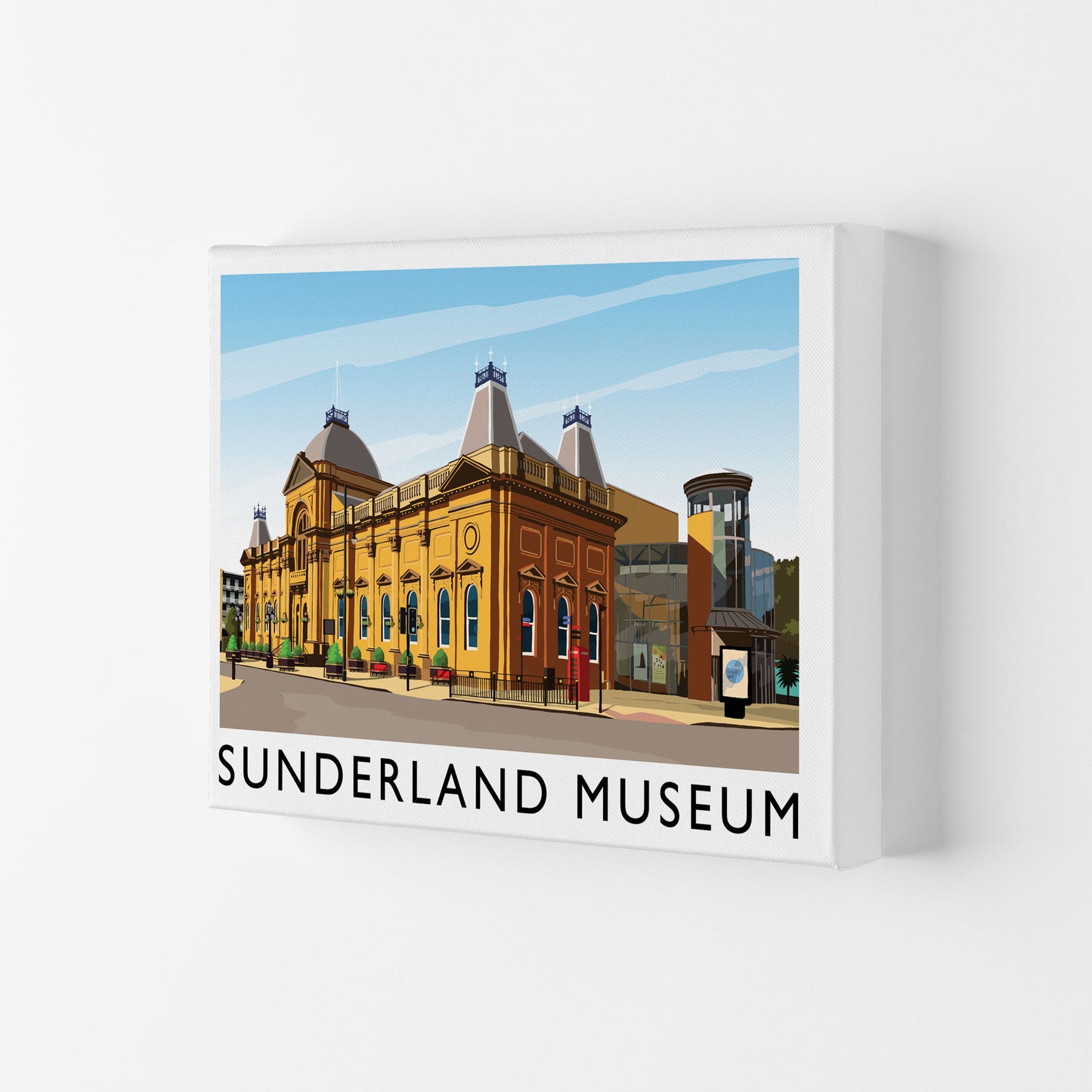 Sunderland Museum 2 Travel Art Print by Richard O'Neill Canvas