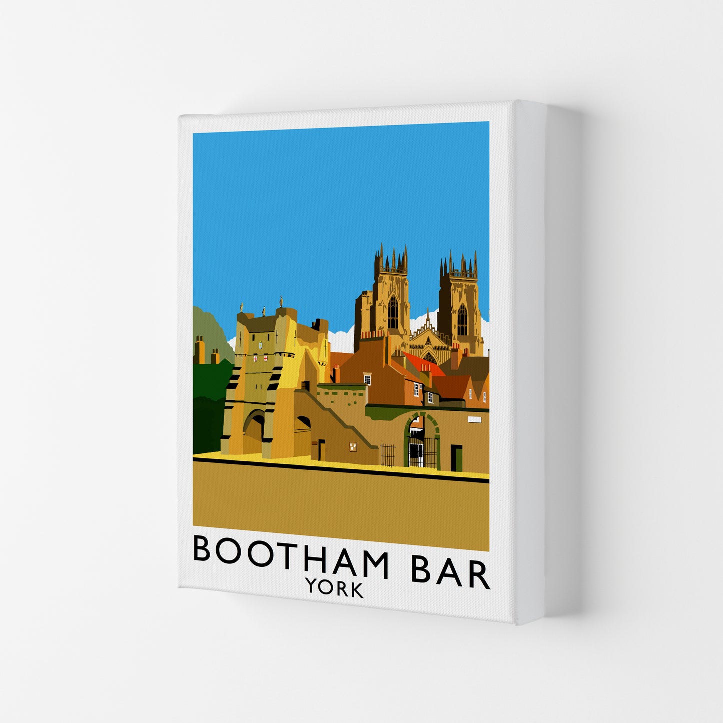 Bootham Bar York Framed Digital Art Print by Richard O'Neill Canvas
