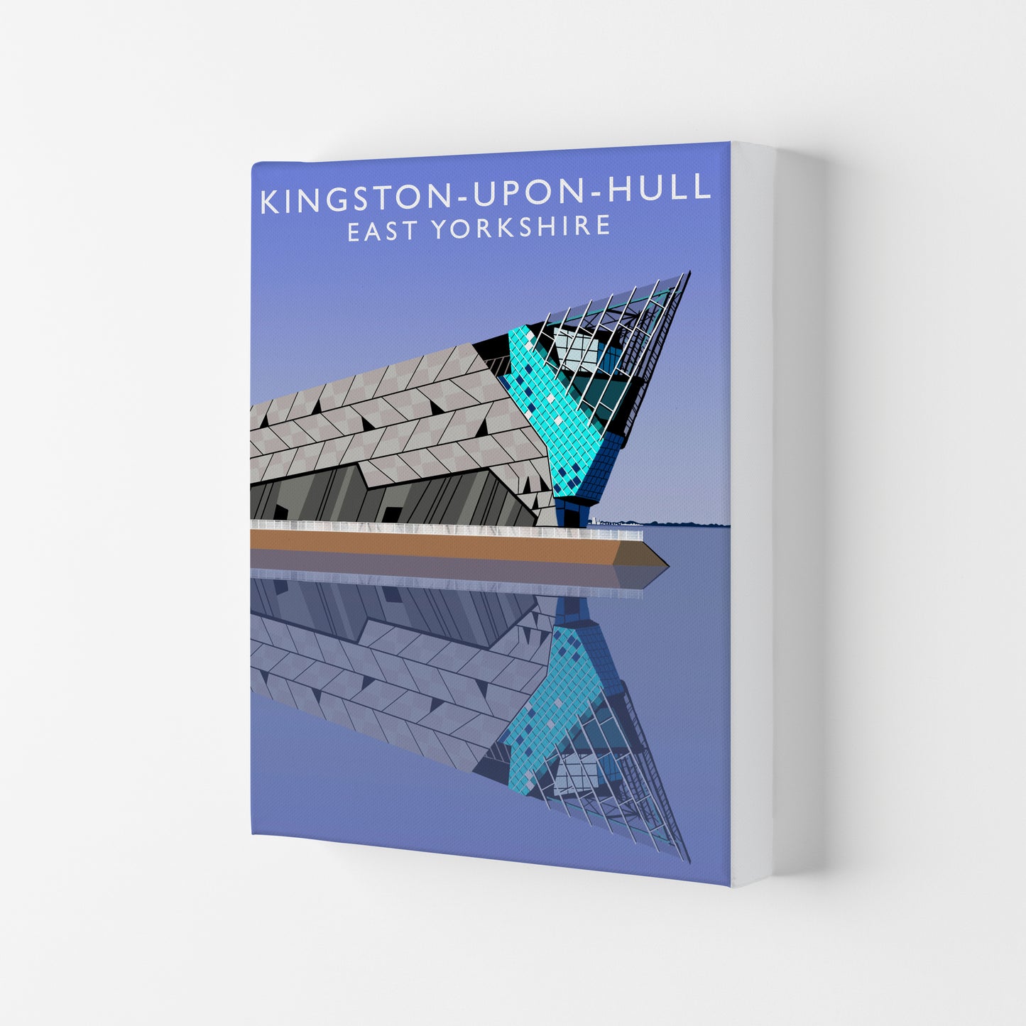Kingston-upon-Hull by Richard O'Neill Yorkshire Art Print, Vintage Travel Poster Canvas
