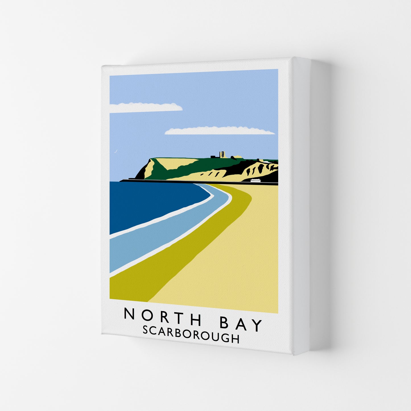 North Bay Scarborough Art Print by Richard O'Neill Canvas