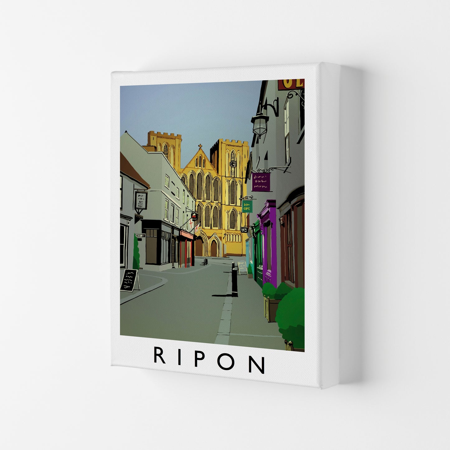 Ripon by Richard O'Neill Yorkshire Art Print, Vintage Travel Poster Canvas