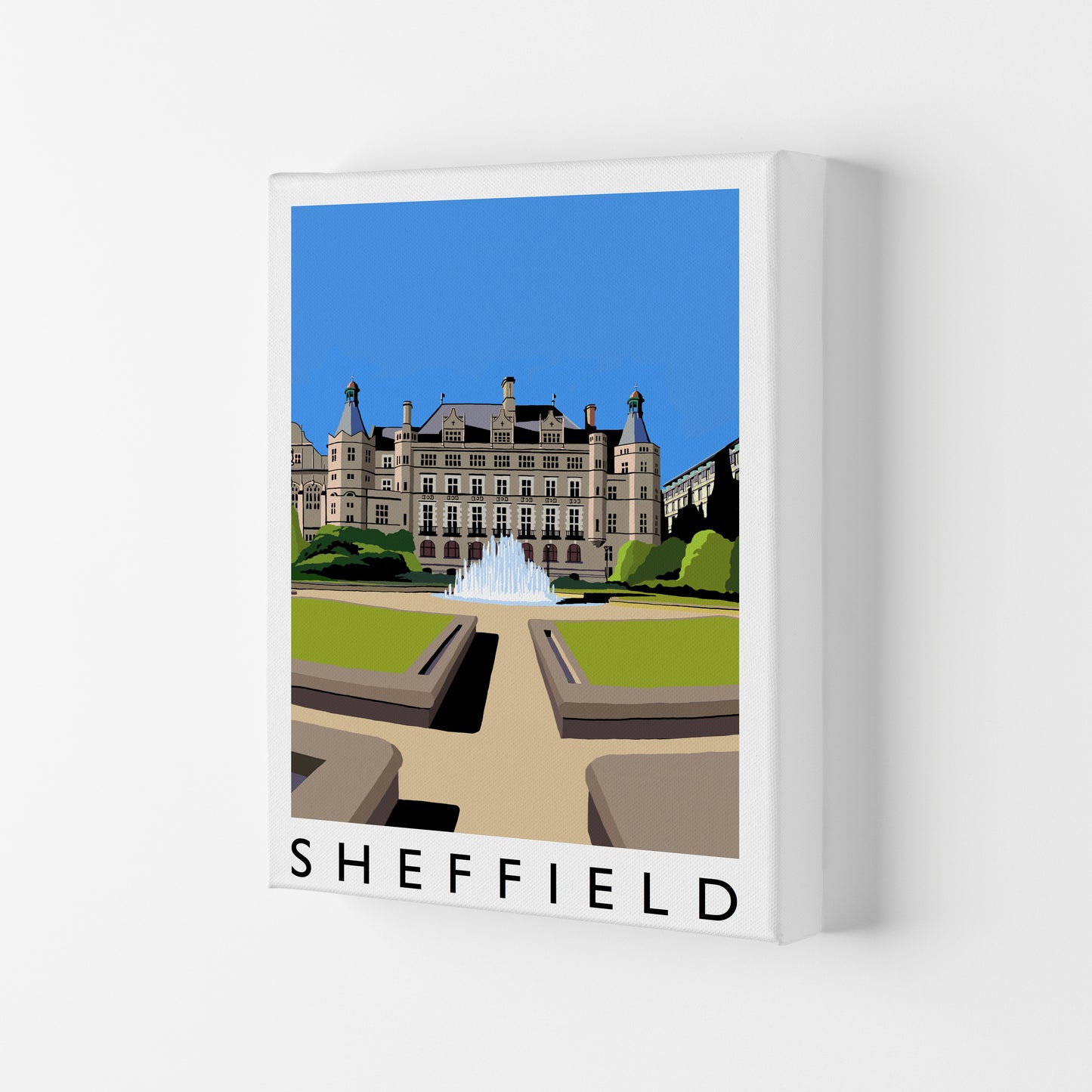 Sheffield Art Print by Richard O'Neill Canvas