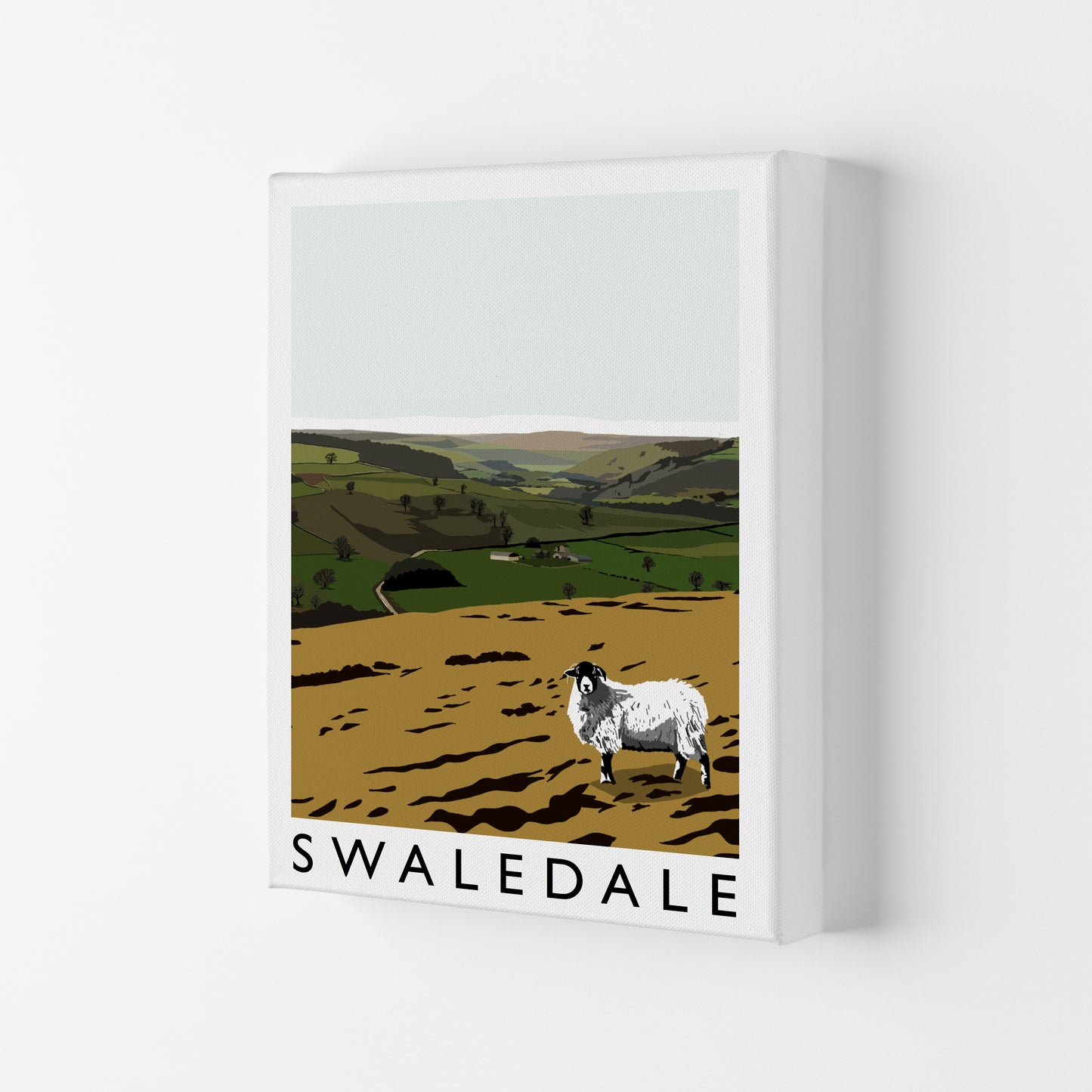 Swaledale Art Print by Richard O'Neill Canvas