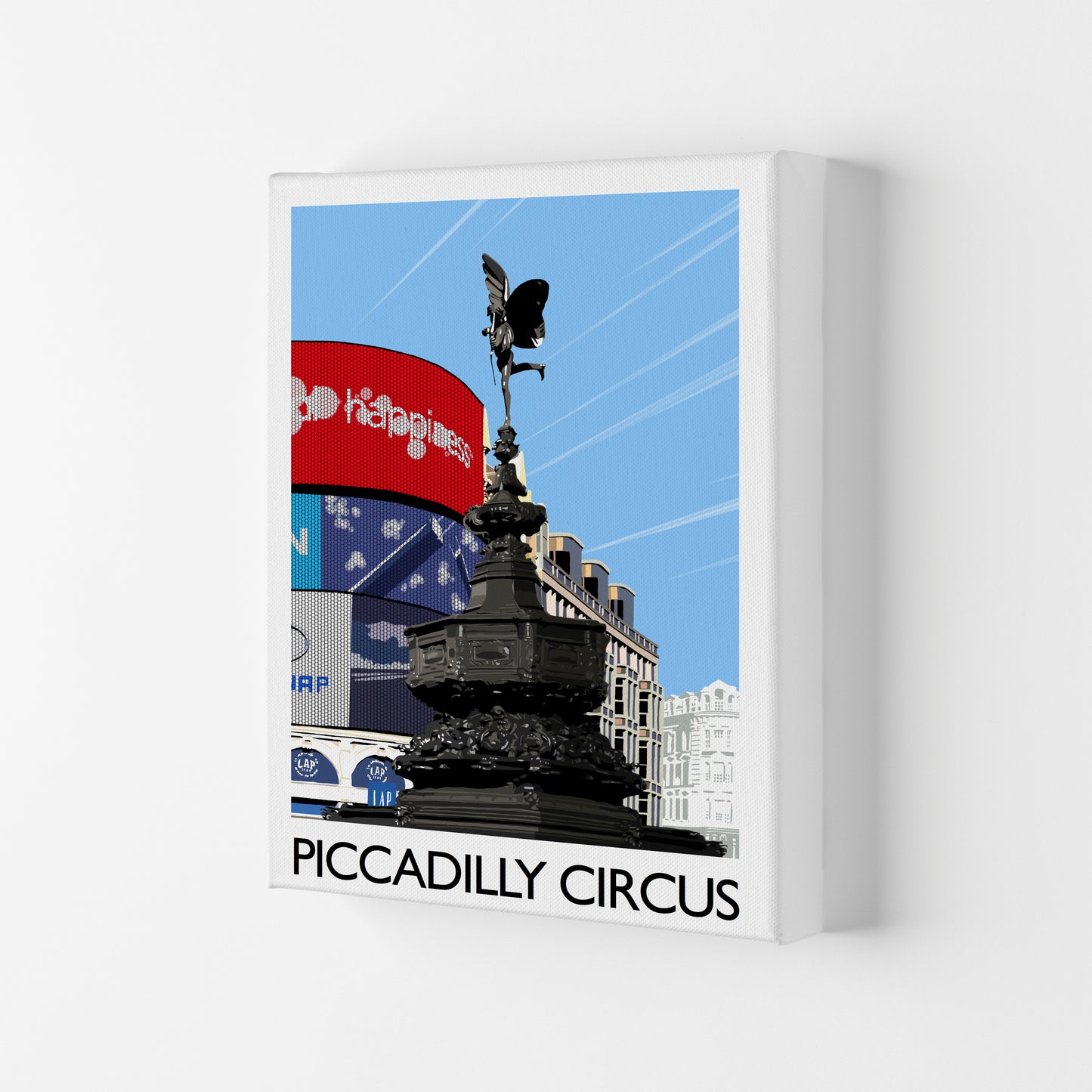 Piccadilly Circus London Art Print by Richard O'Neill Canvas