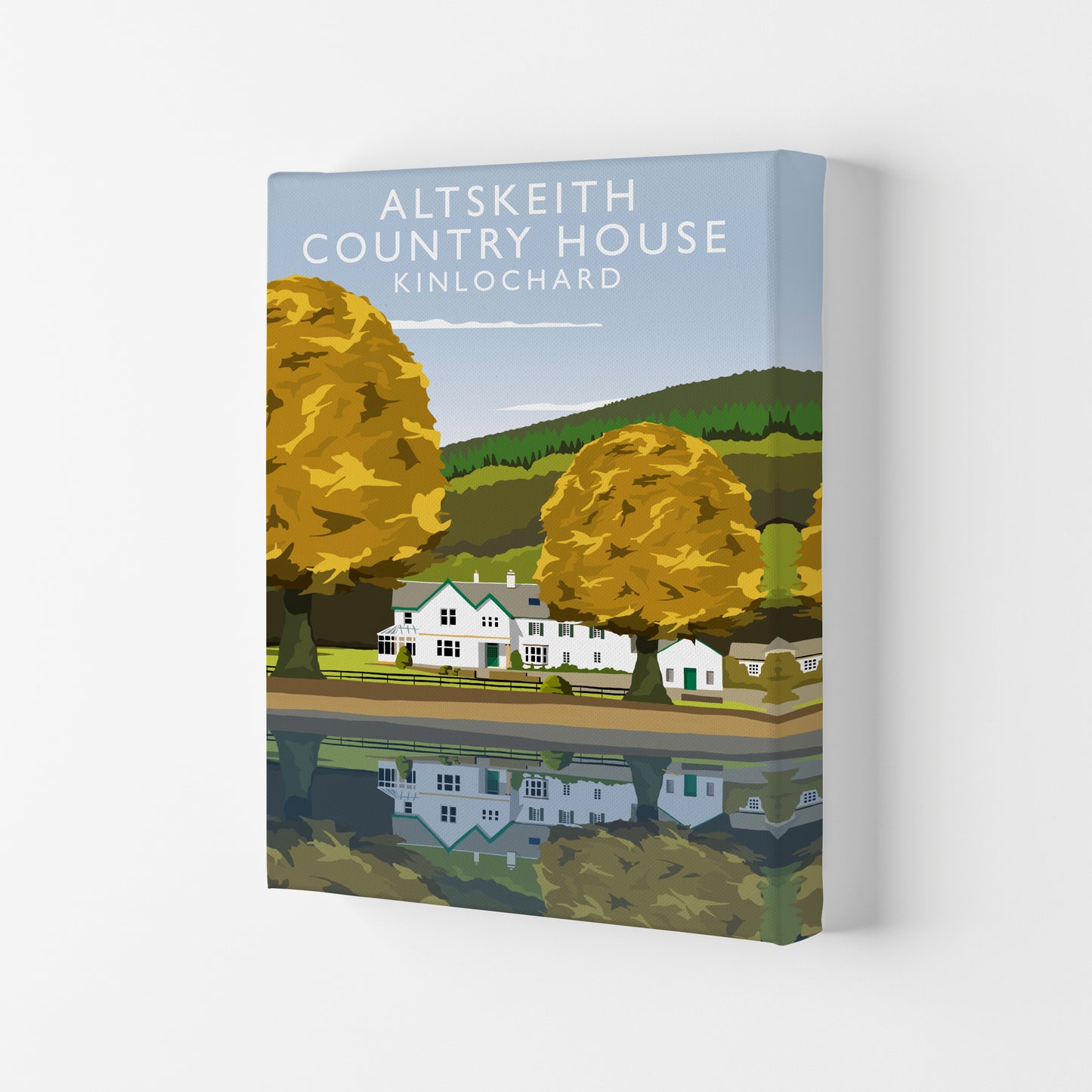 Altskeith Country House (Portrait) by Richard O'Neill Canvas