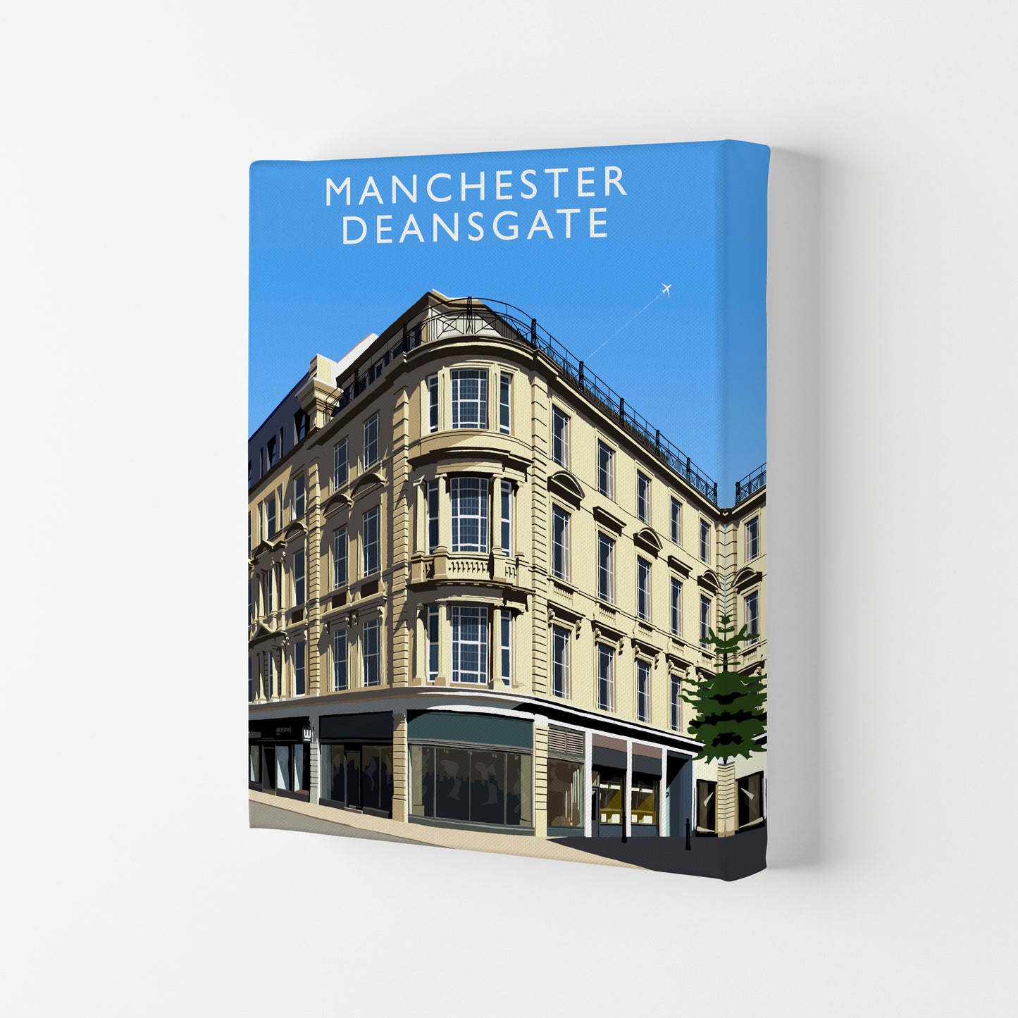 Manchester Deansgate (Portrait) by Richard O'Neill Canvas