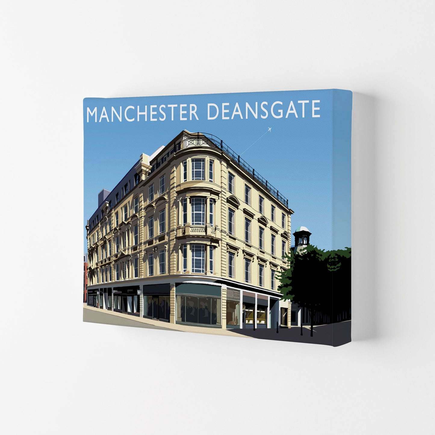 Manchester Deansgate (Landscape) by Richard O'Neill Canvas