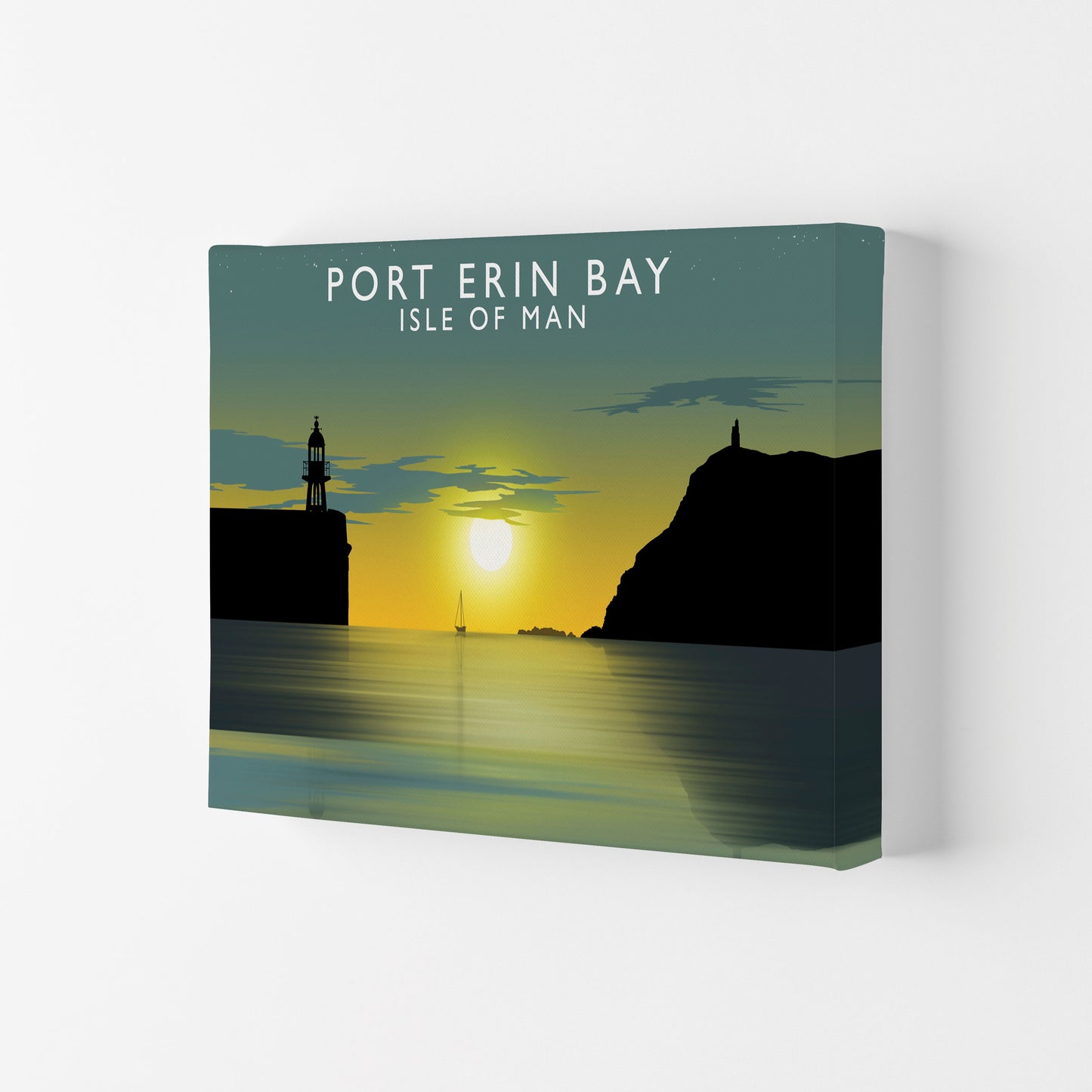 Port Erin Bay (Landscape) by Richard O'Neill Canvas