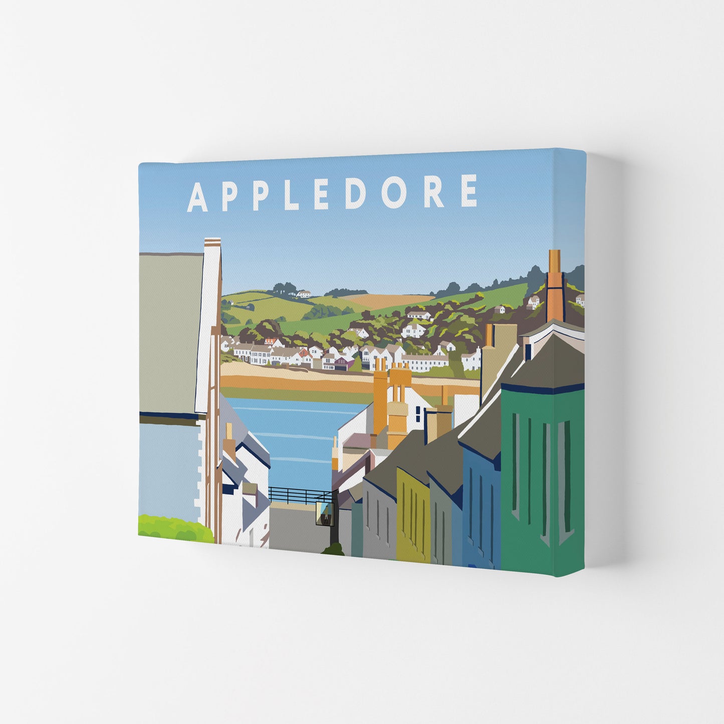 Appledore Art Print by Richard O'Neill Canvas