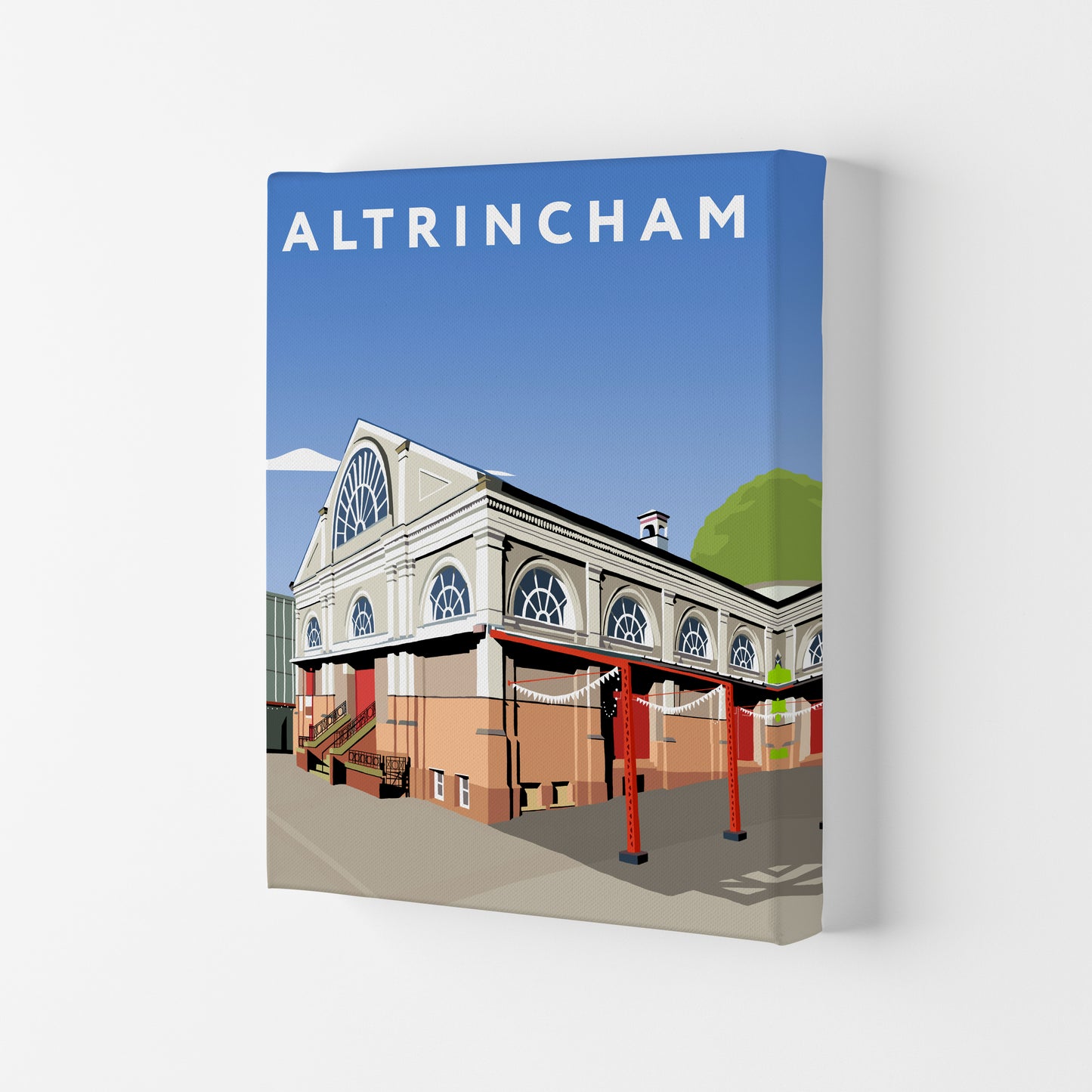 Altrincham Art Print by Richard O'Neill Canvas