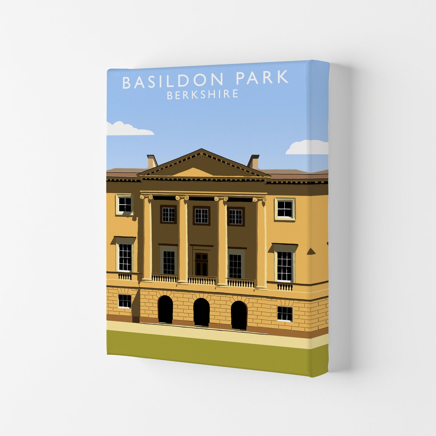 Basildon Park Portrait by Richard O'Neill Canvas