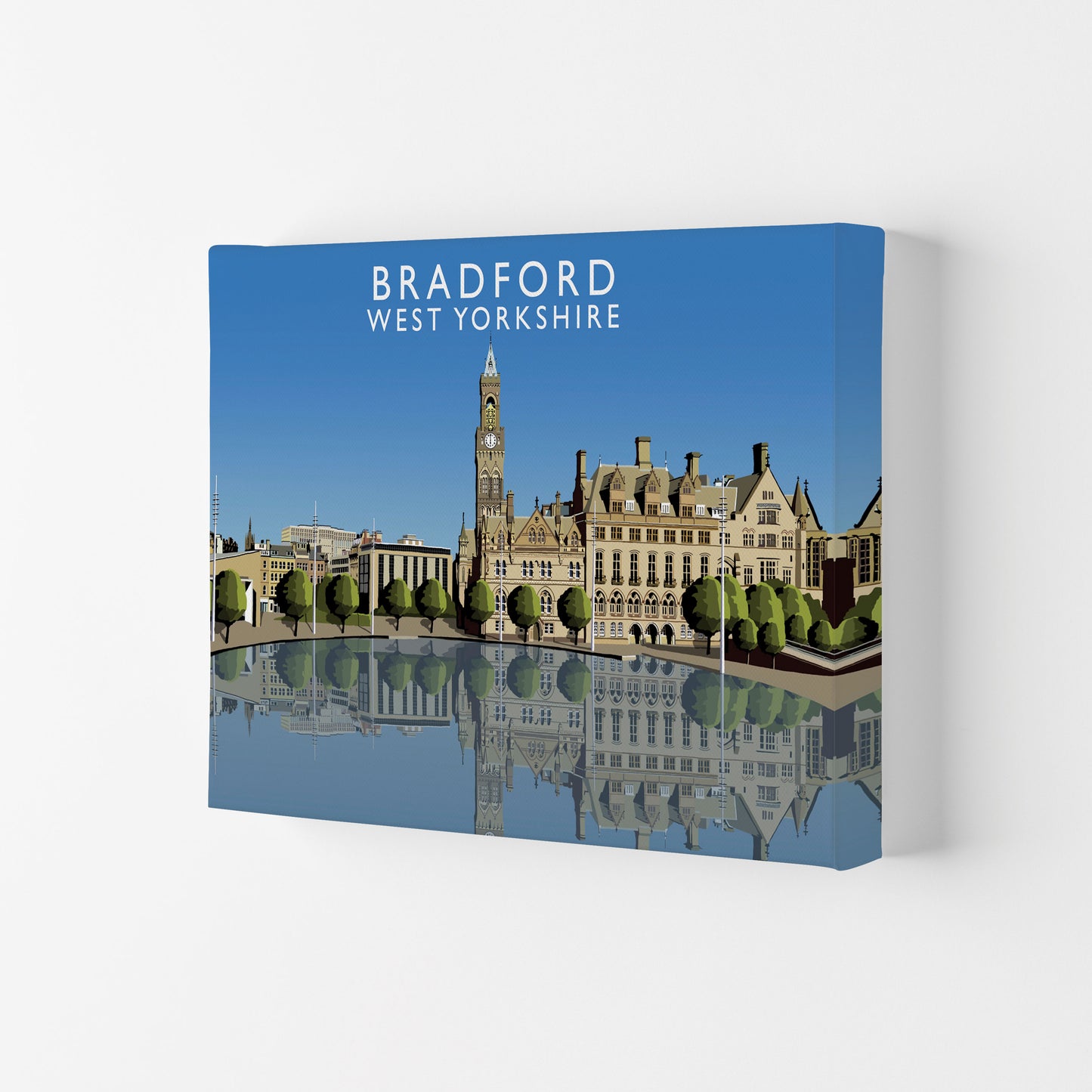Bradford West Yorkshire Art Print by Richard O'Neill Canvas