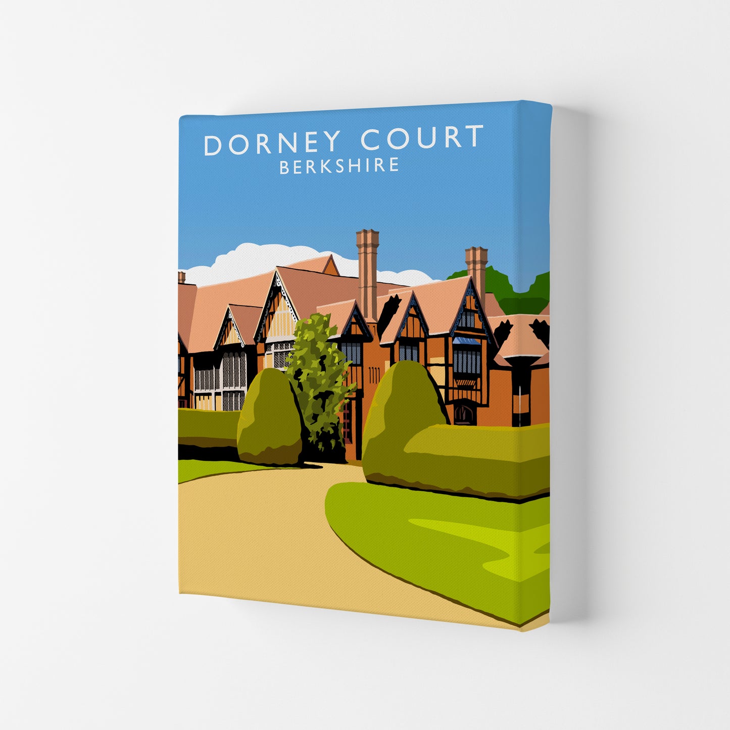 Dorney Court Art Print by Richard O'Neill Canvas