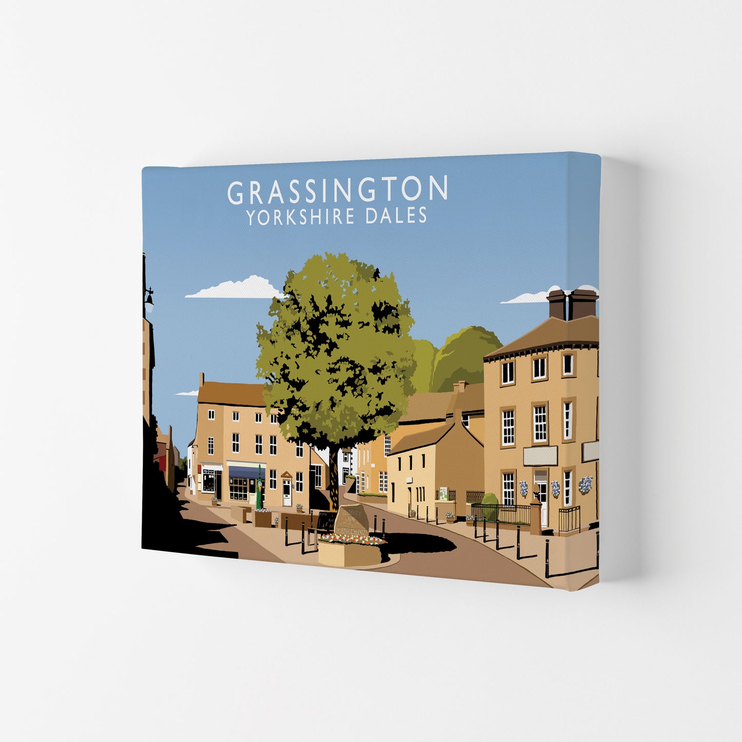 Grassington Yorkshire Dales Art Print by Richard O'Neill Canvas