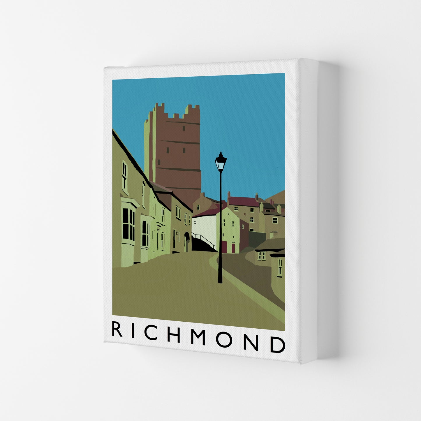 Richmond Travel Art Print by Richard O'Neill, Framed Wall Art Canvas