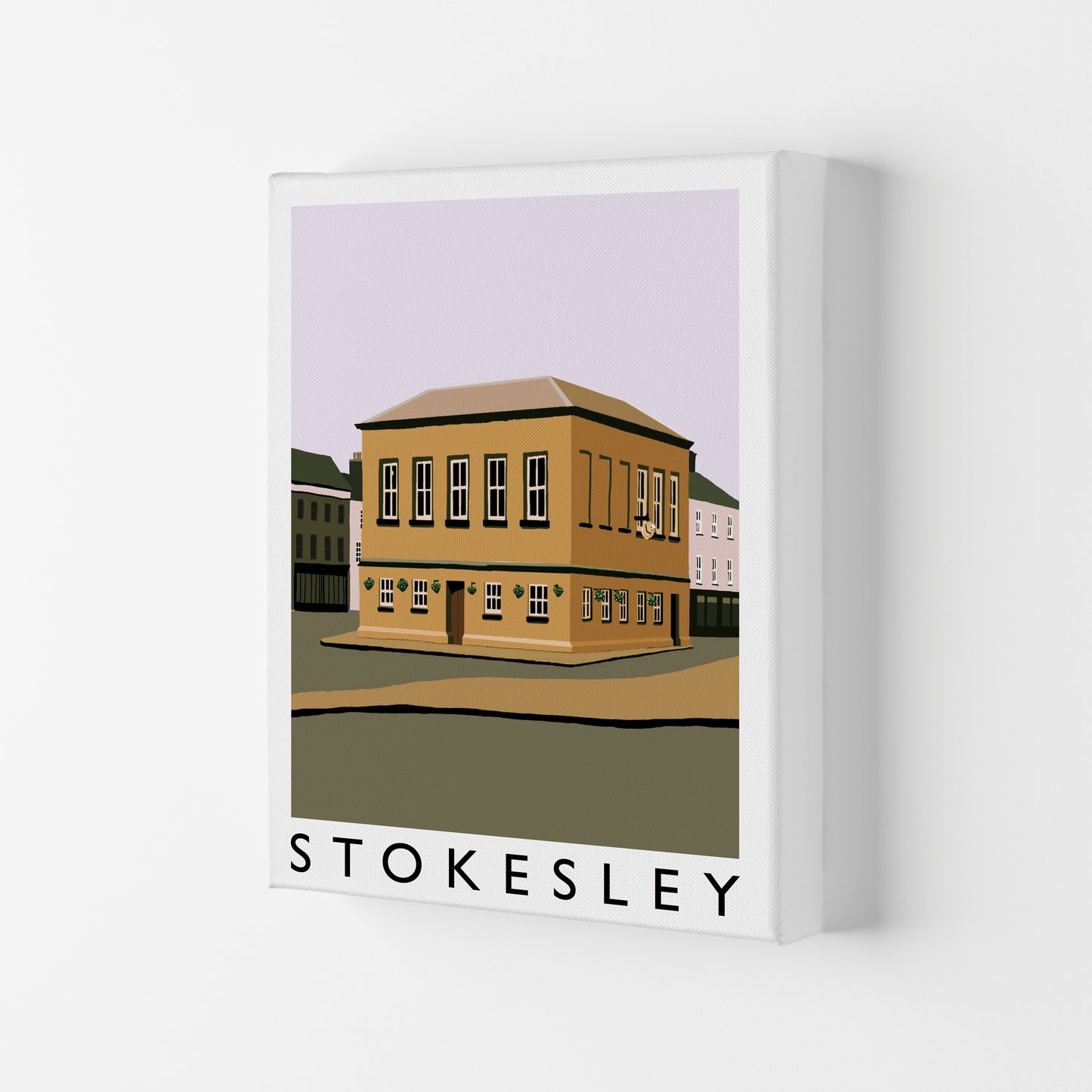 Stokesley Travel Art Print by Richard O'Neill, Framed Wall Art Canvas