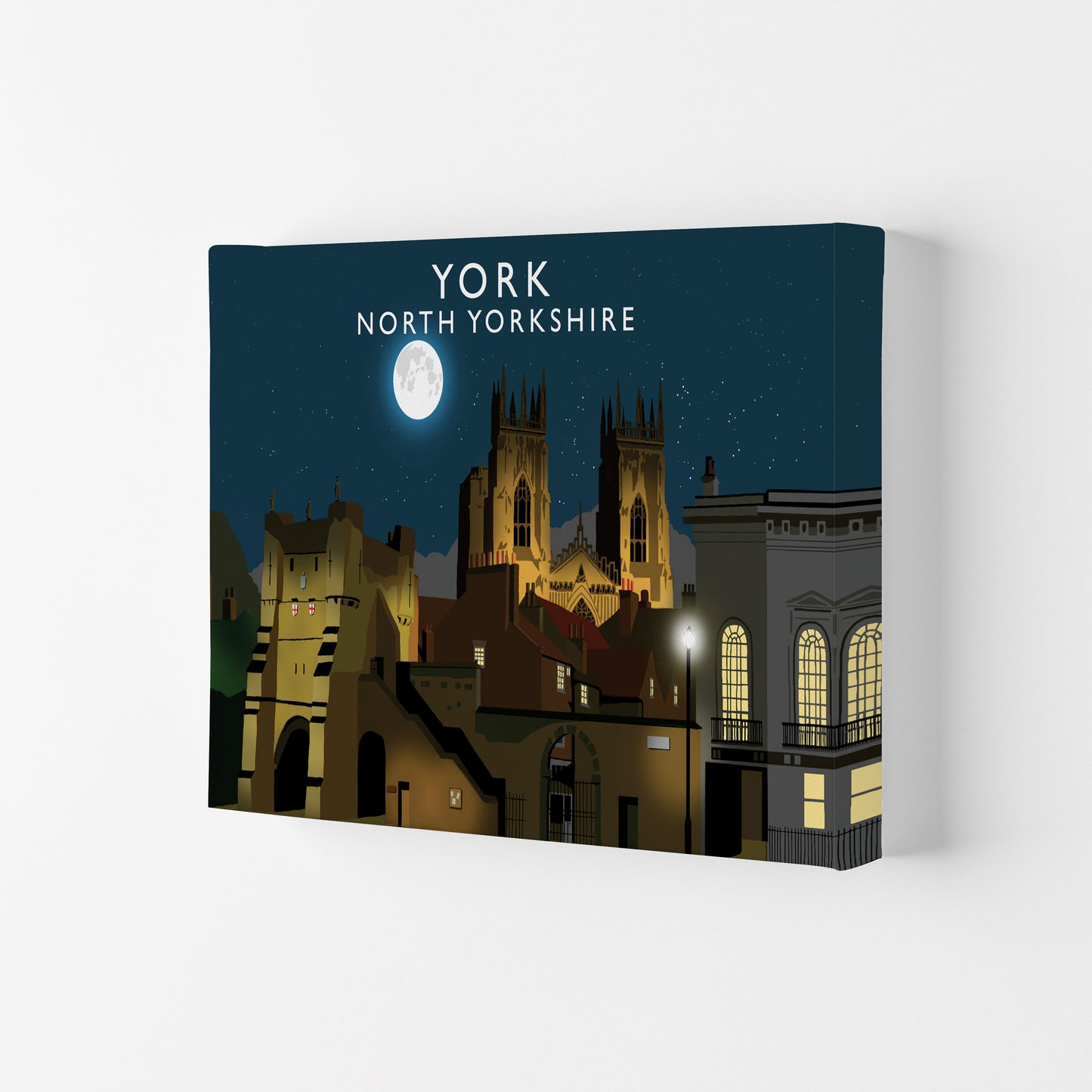 York Travel Art Print by Richard O'Neill, Framed Wall Art Canvas